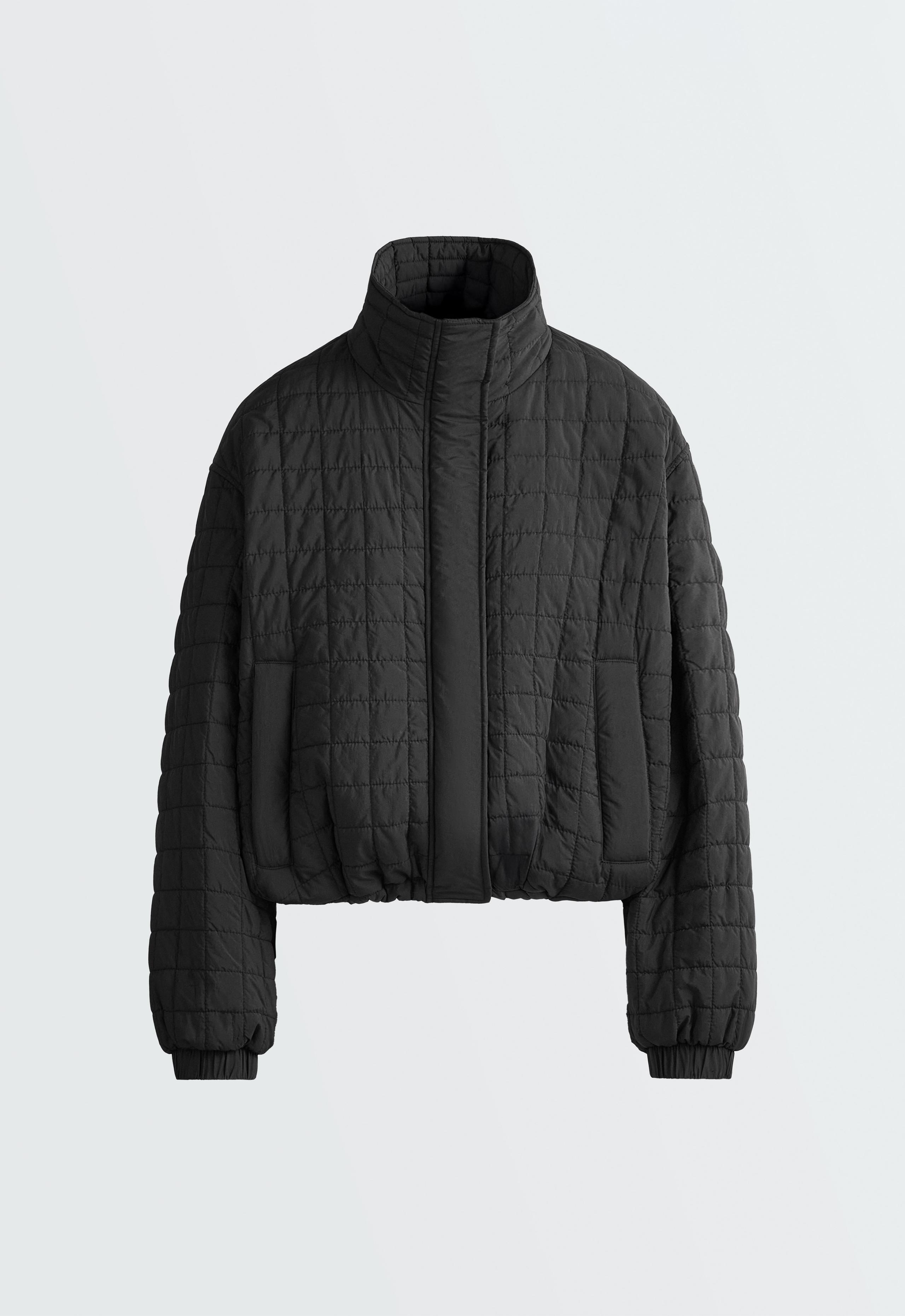 Short FELLEX® AEROGEL padded jacket - BLACK