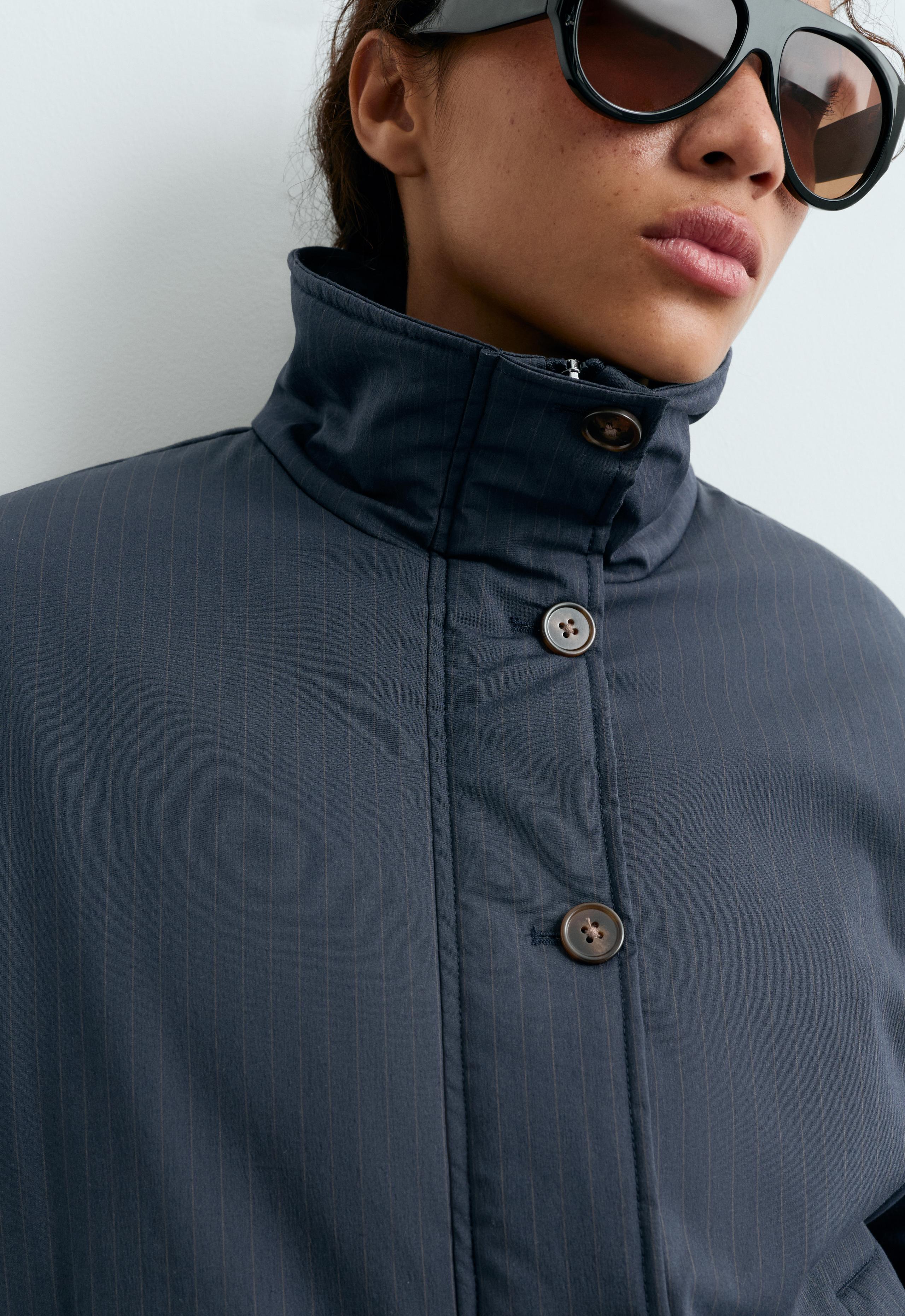 FELLEX® AEROGEL A-line canvas padded jacket - MAUVE-BLUE