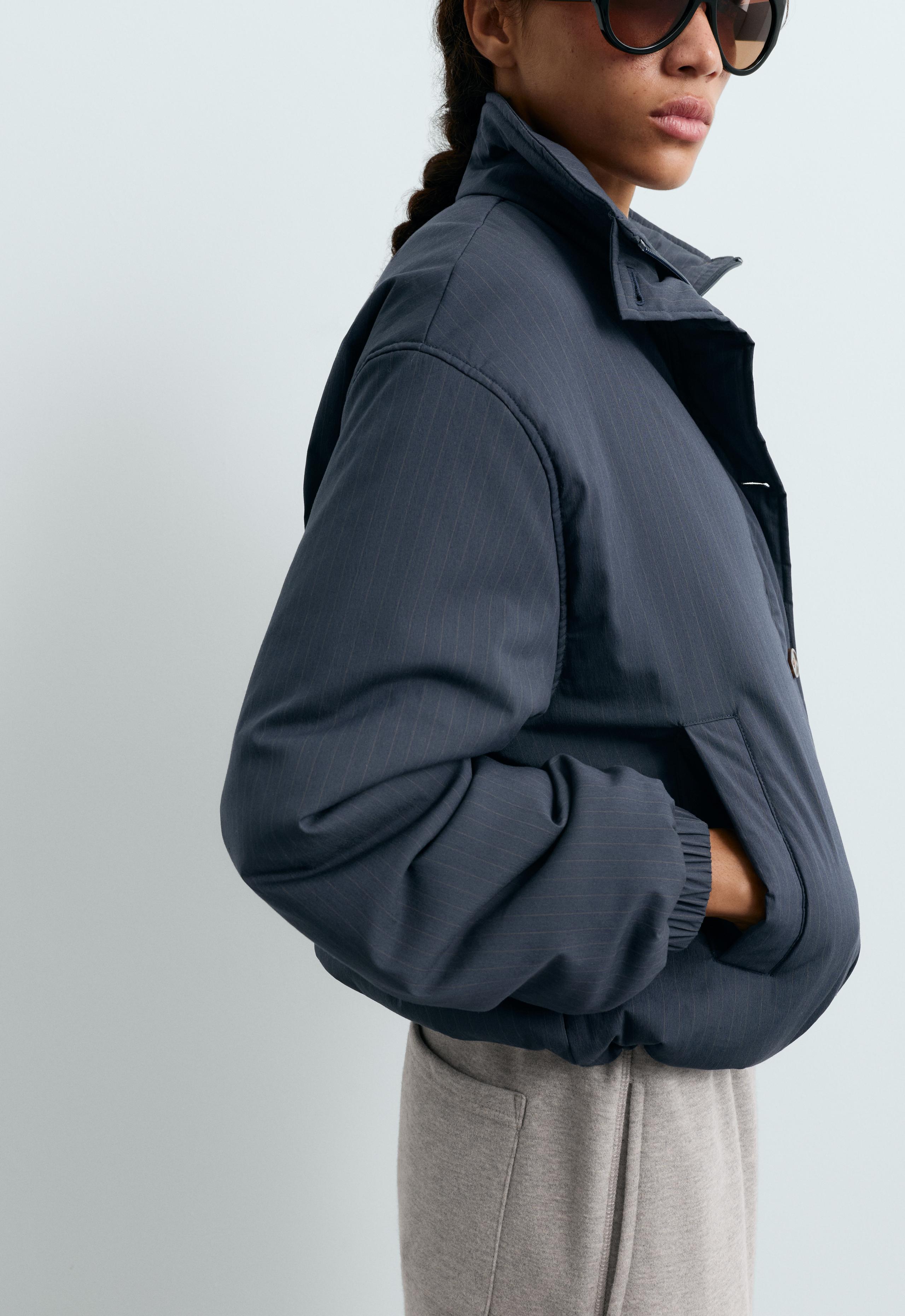 FELLEX® AEROGEL A-line canvas padded jacket - MAUVE-BLUE