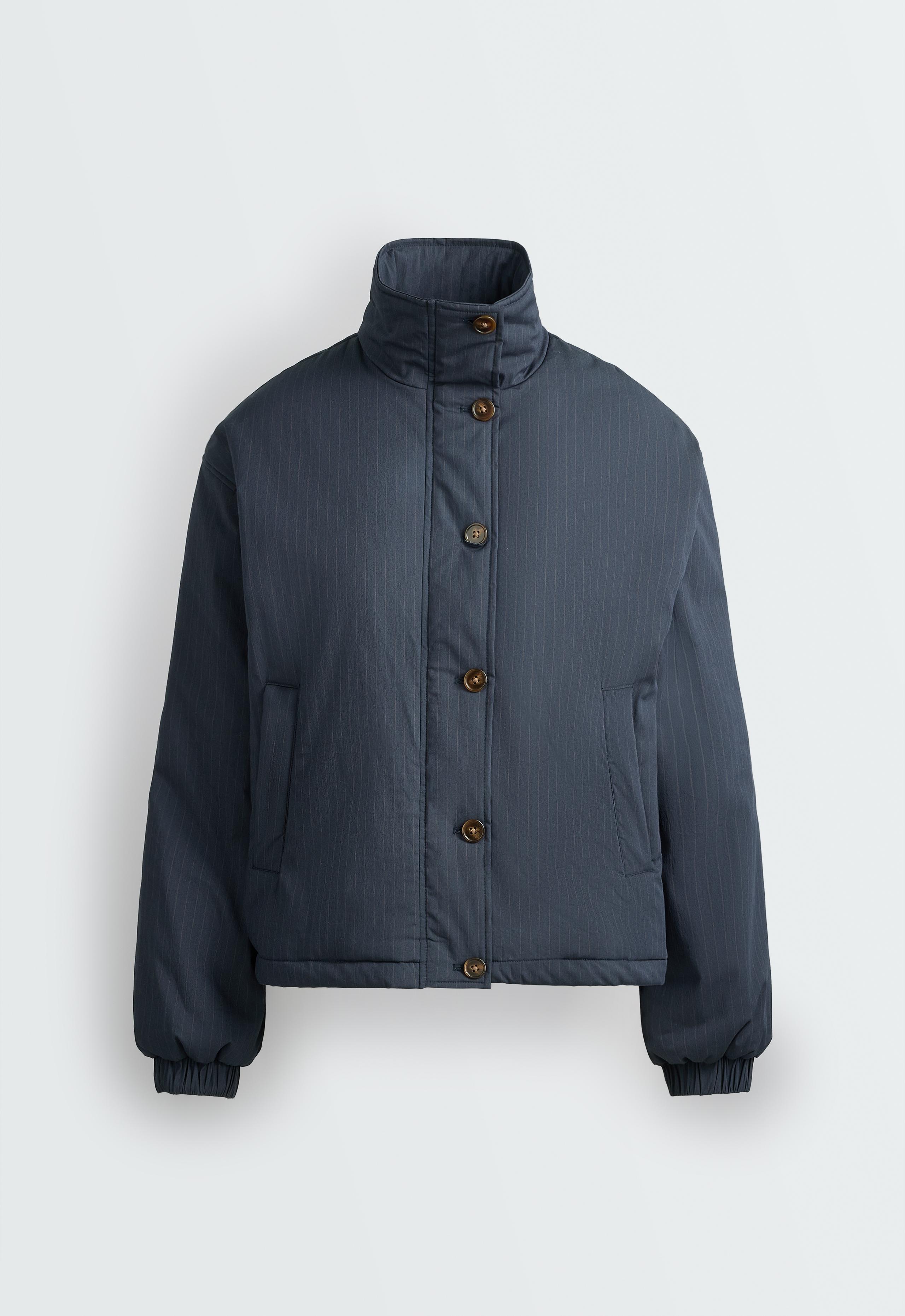 FELLEX® AEROGEL A-line canvas padded jacket - MAUVE-BLUE