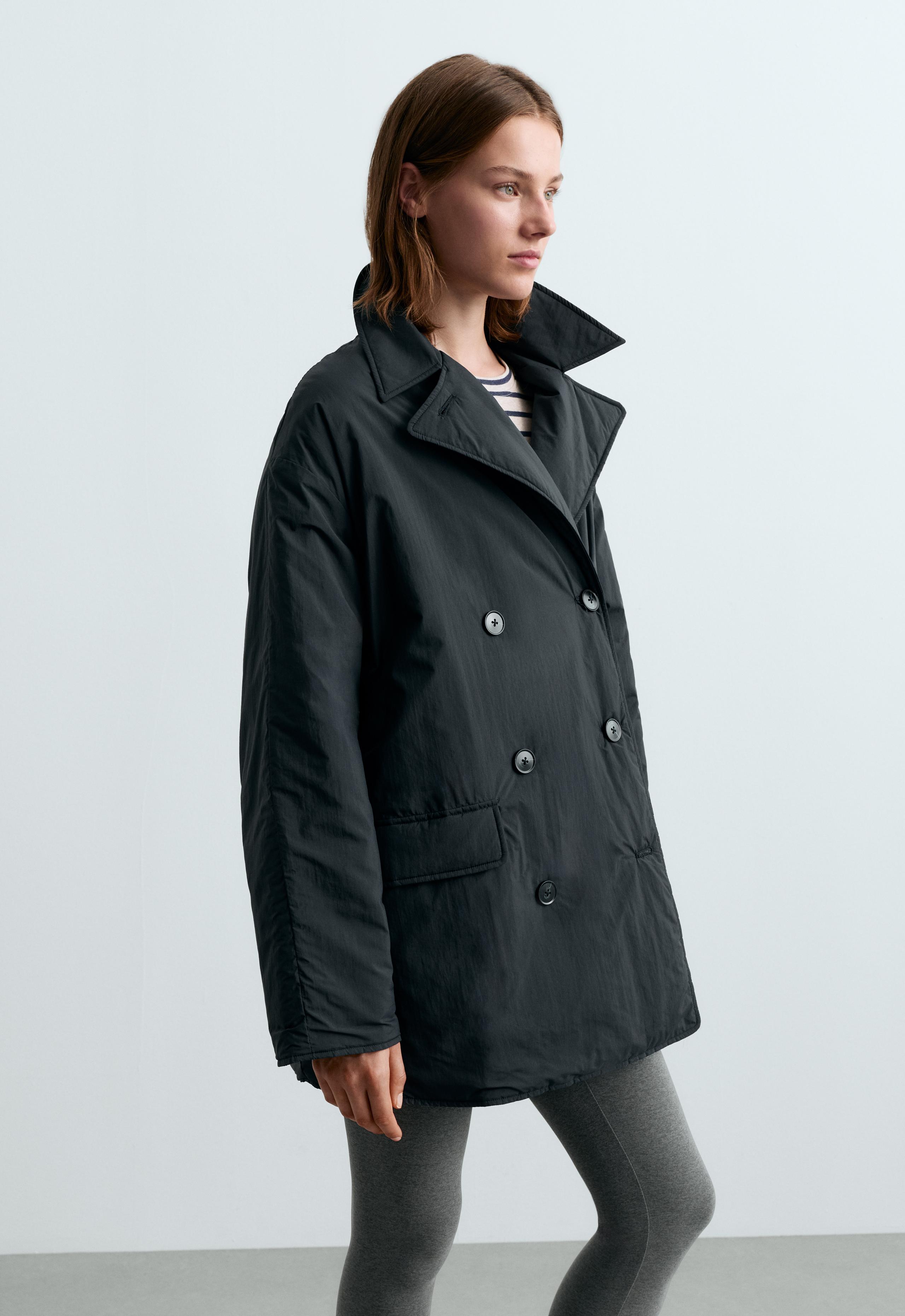 FELLEX® AEROGEL buttoned mid-length padded jacket - MIDNIGHT BLUE
