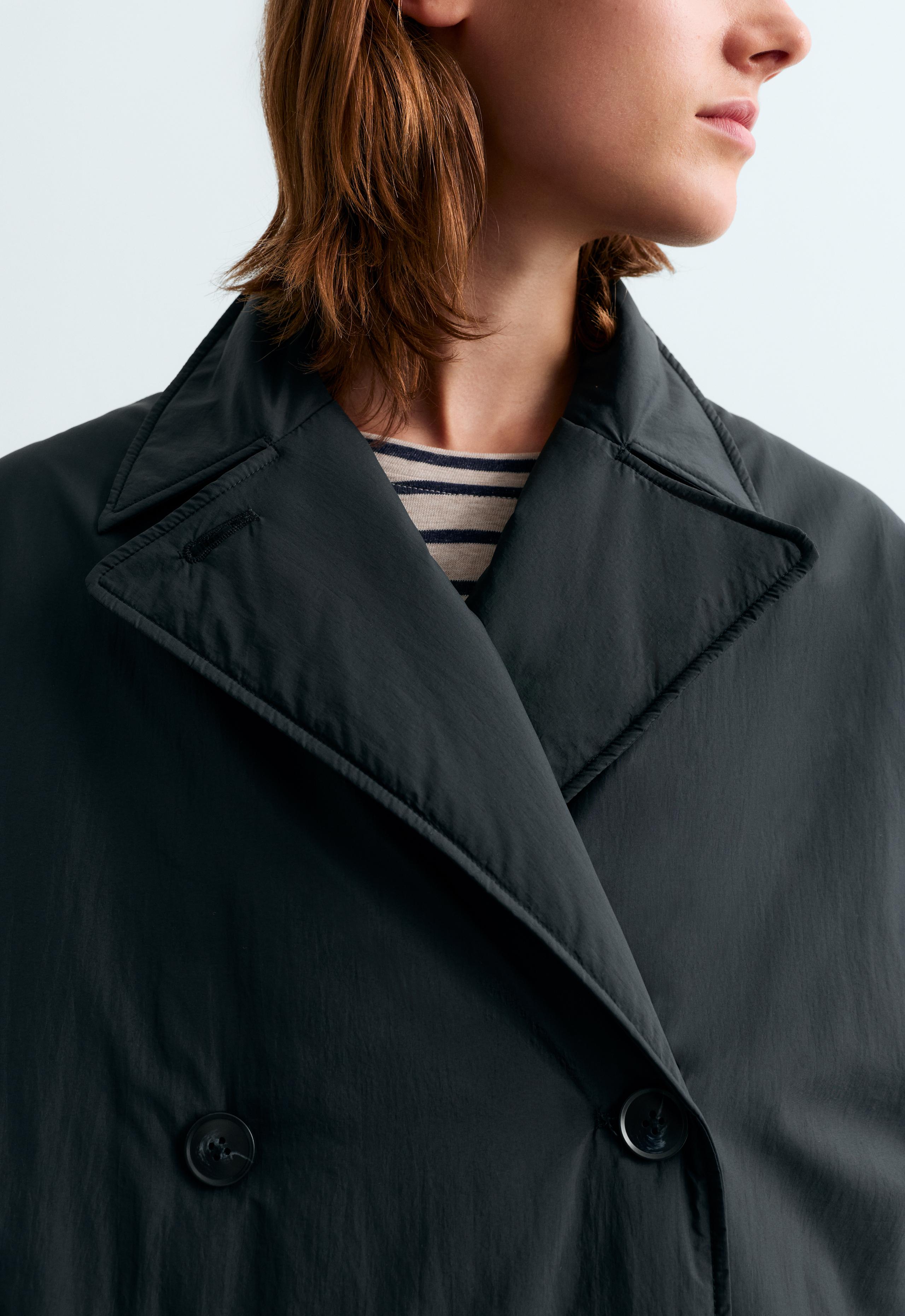 FELLEX® AEROGEL buttoned mid-length padded jacket - MIDNIGHT BLUE