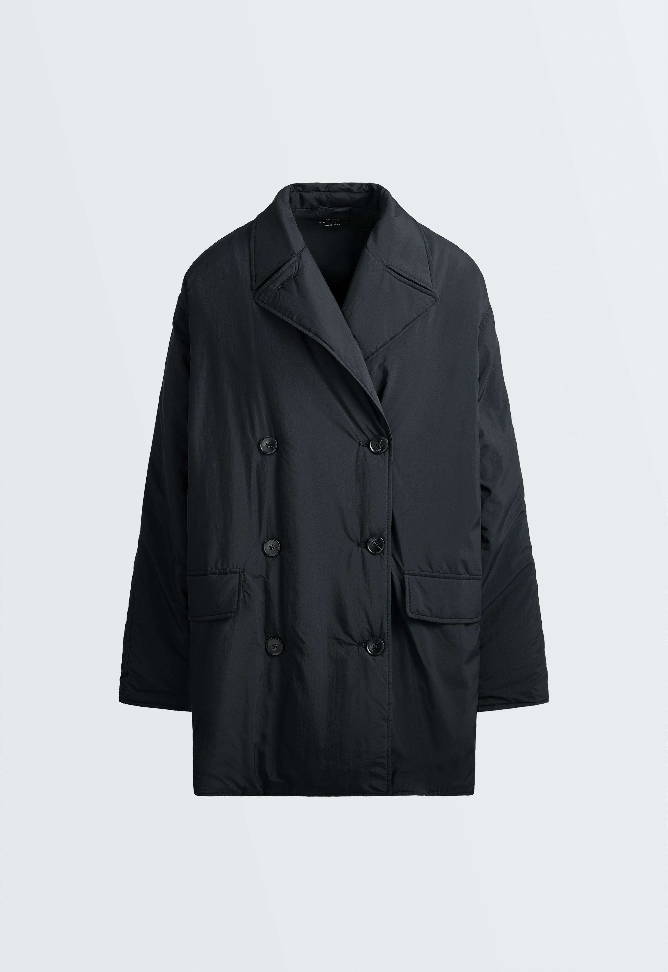 FELLEX® AEROGEL buttoned mid-length padded jacket - MIDNIGHT BLUE