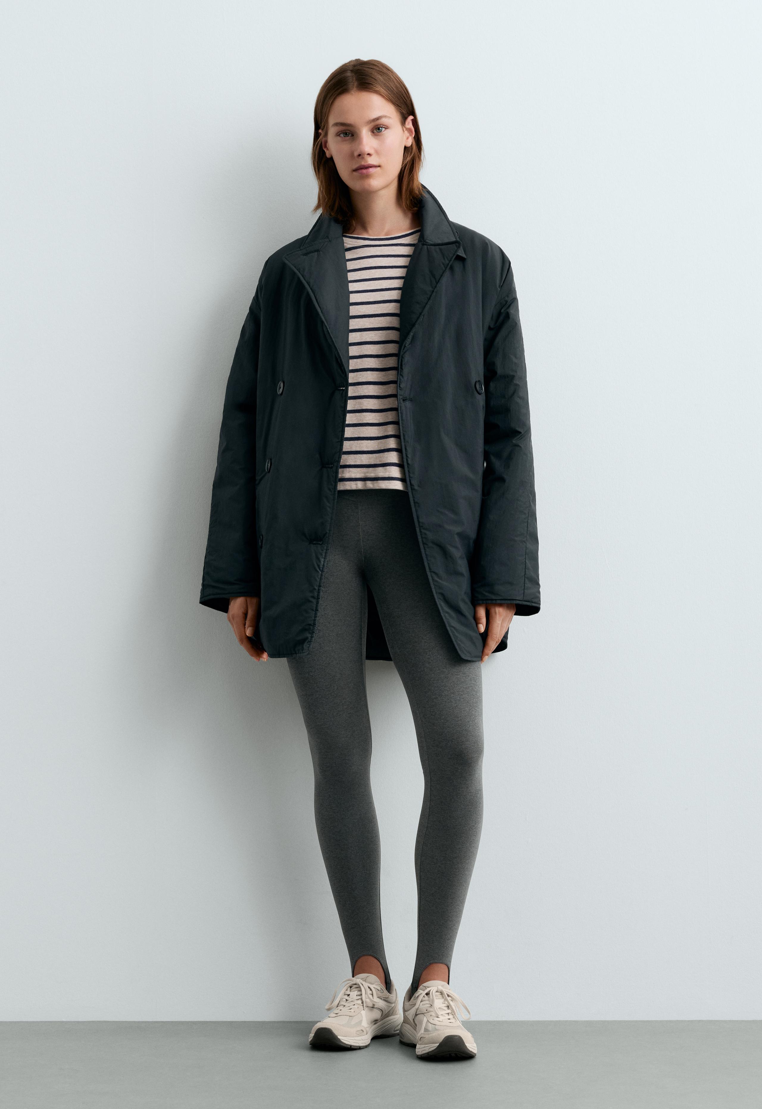 FELLEX® AEROGEL buttoned mid-length padded jacket - MIDNIGHT BLUE