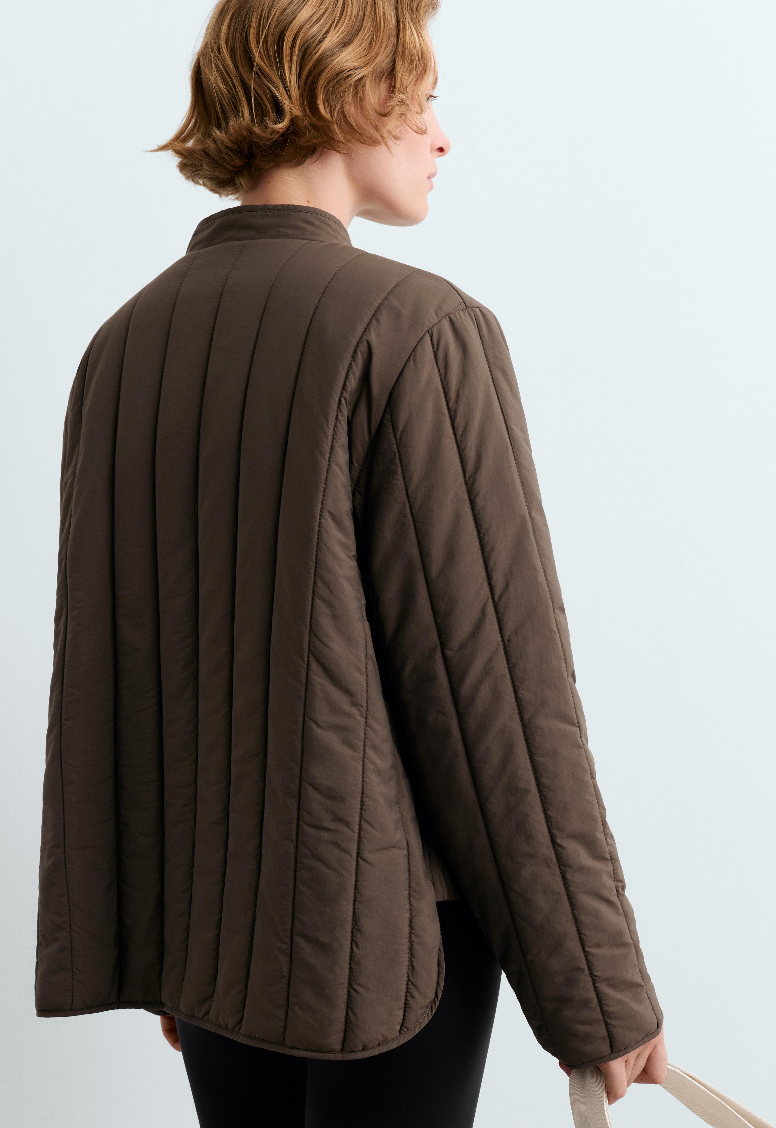 FELLEX® AEROGEL short boxy padded jacket - BROWN