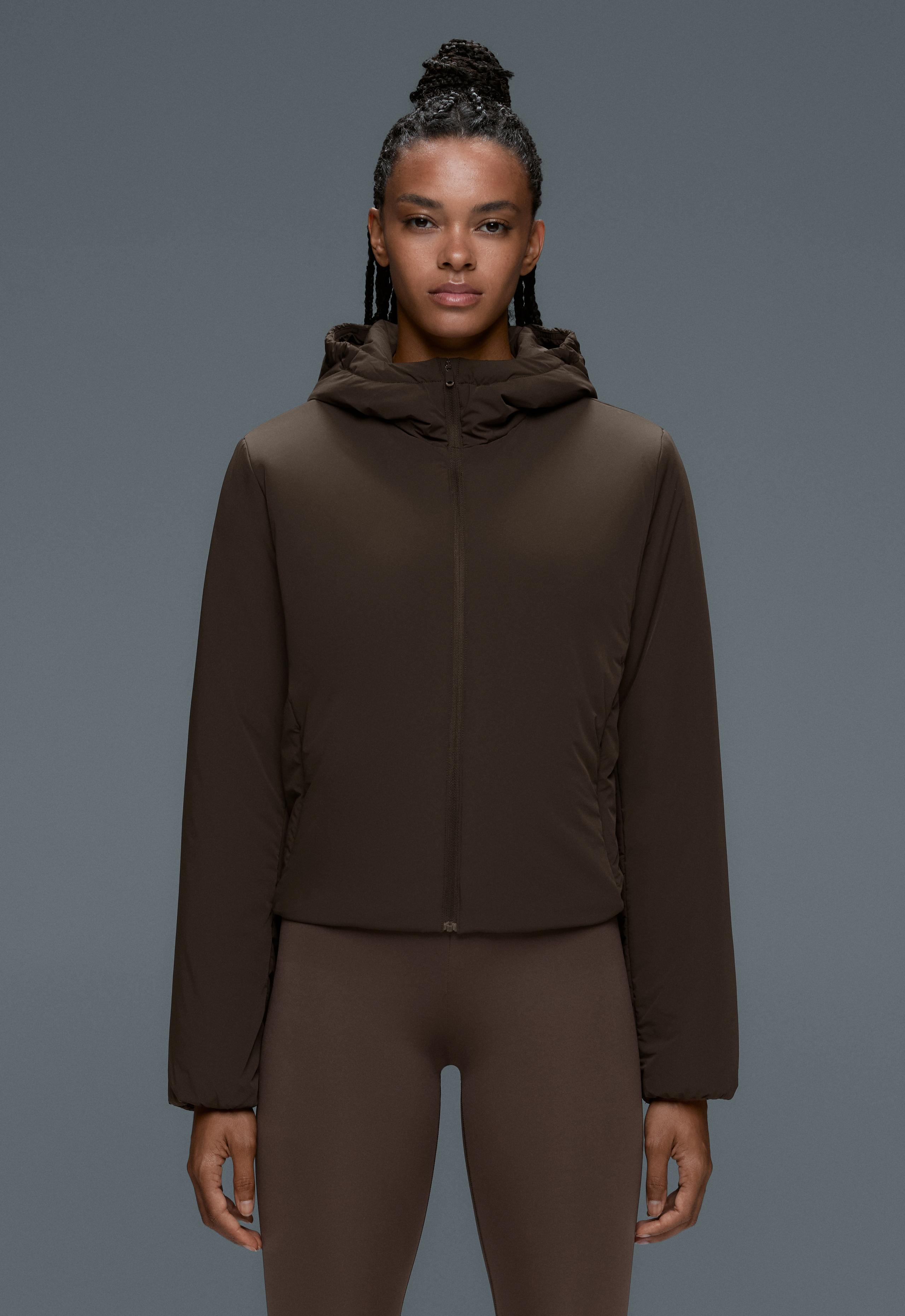 FELLEX® Volcanic boxy technical padded jacket - BROWN
