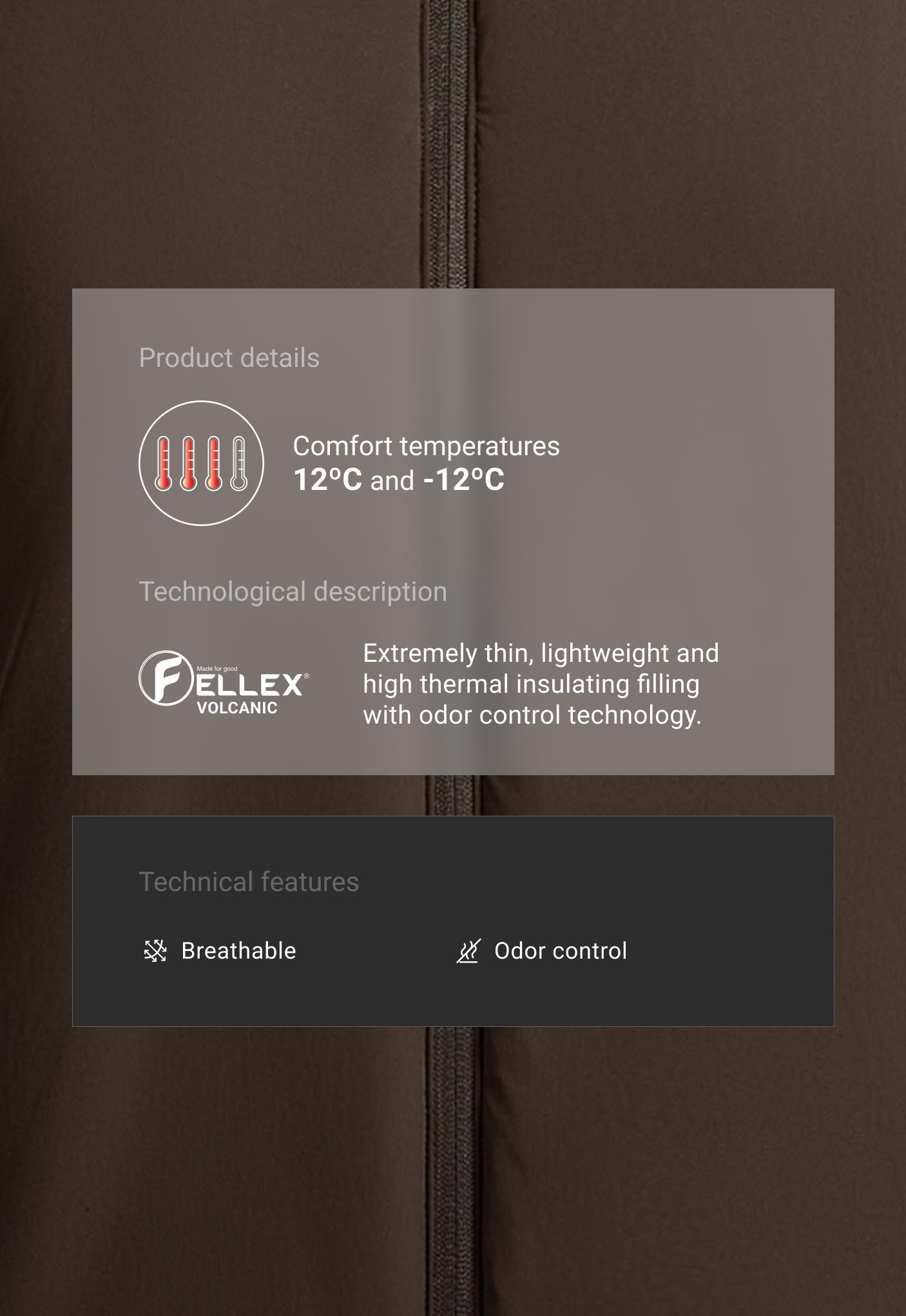 FELLEX® Volcanic boxy technical padded jacket - BROWN