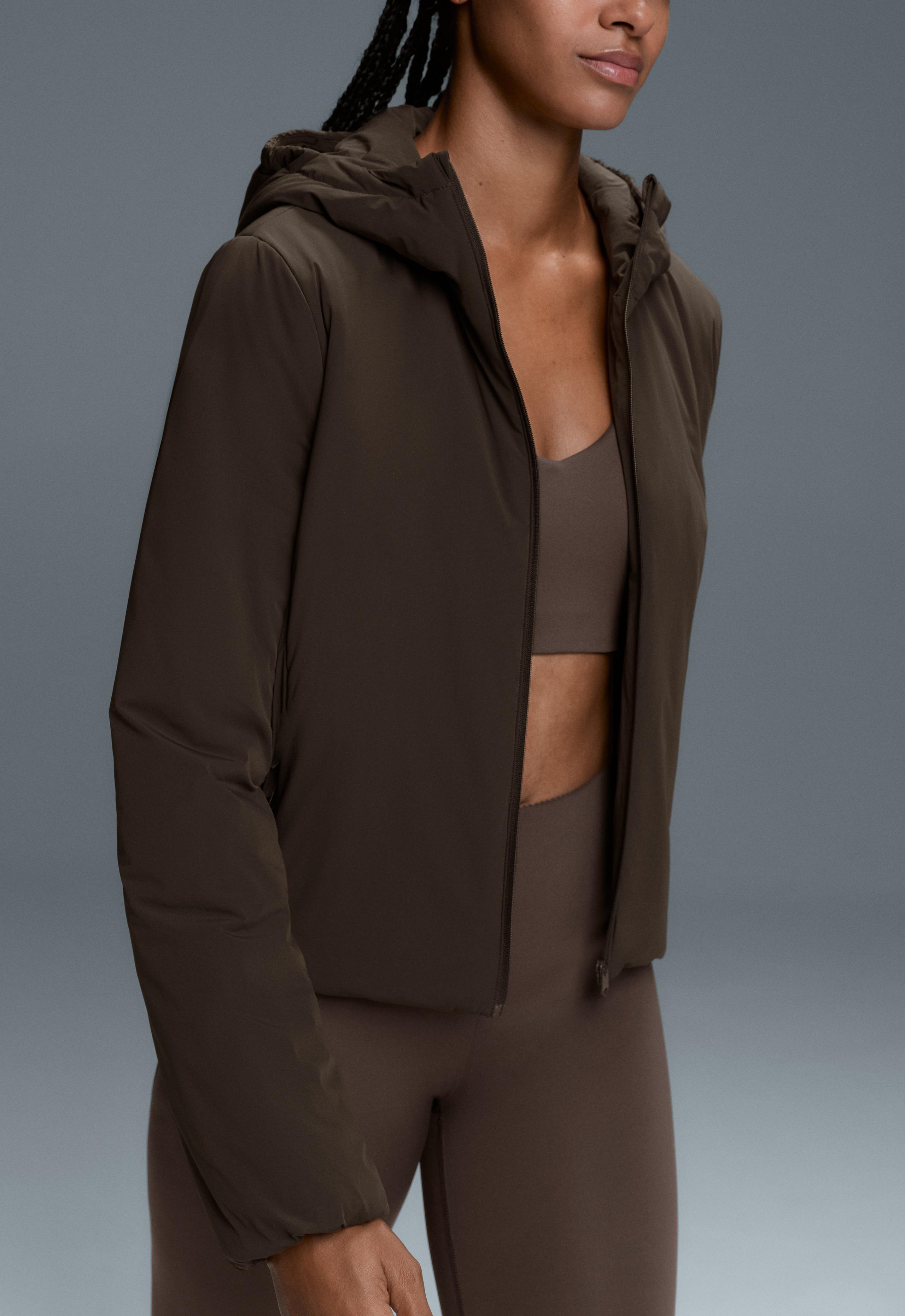 FELLEX® Volcanic boxy technical padded jacket - BROWN