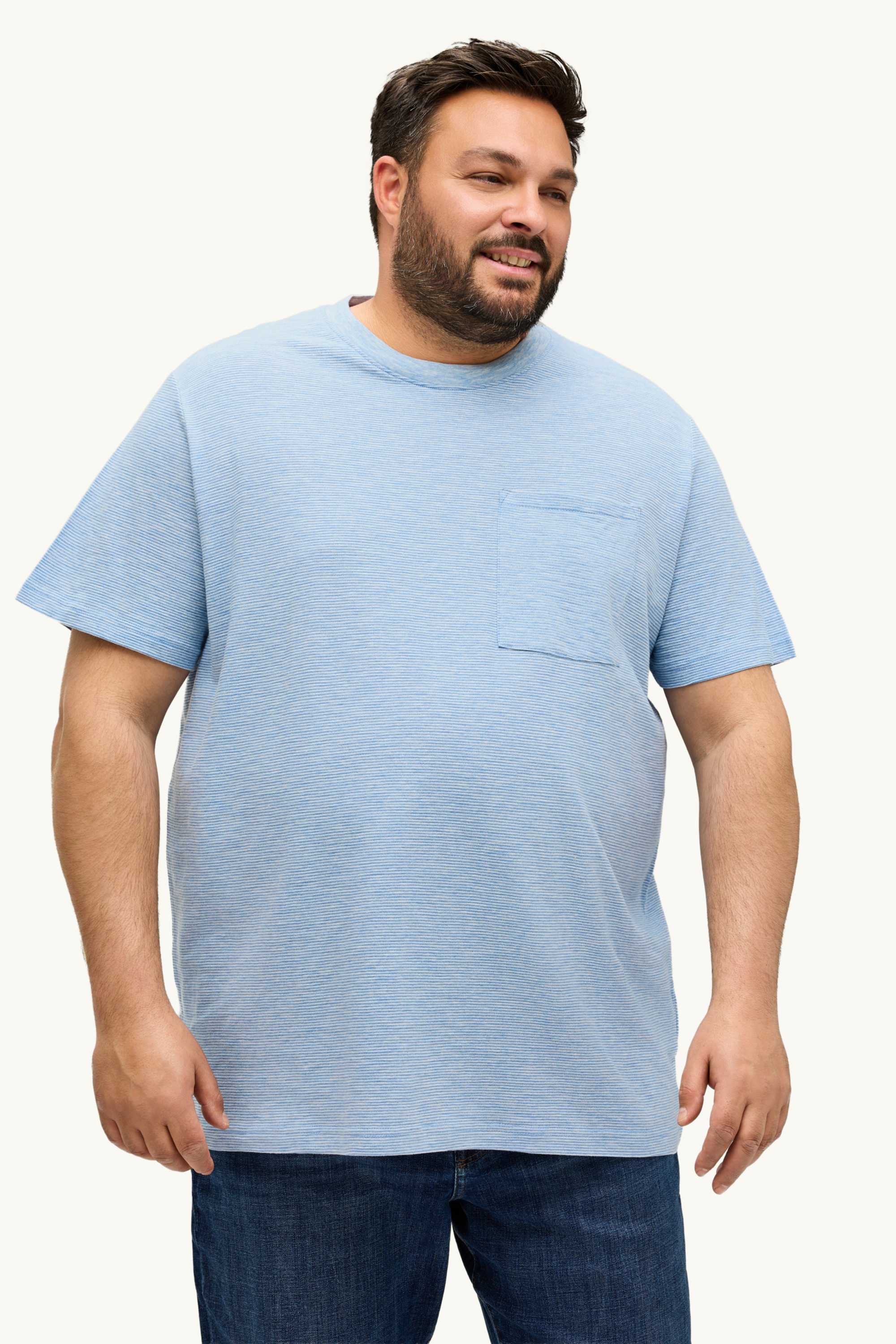 T-shirt - regular fit - striped blue