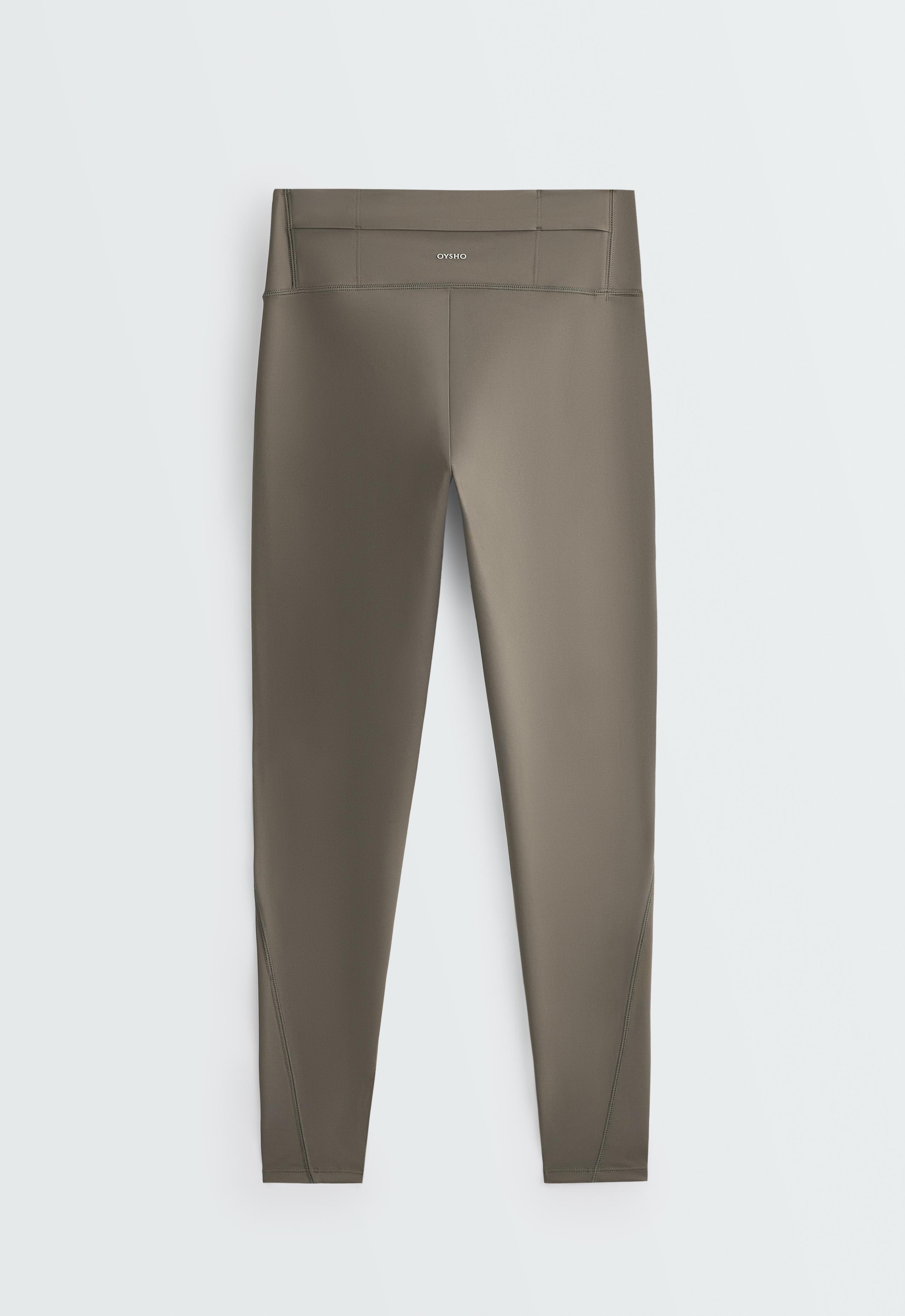 Ankle-length High rise Rapid Dry leggings with pockets - CHARCOAL GREY