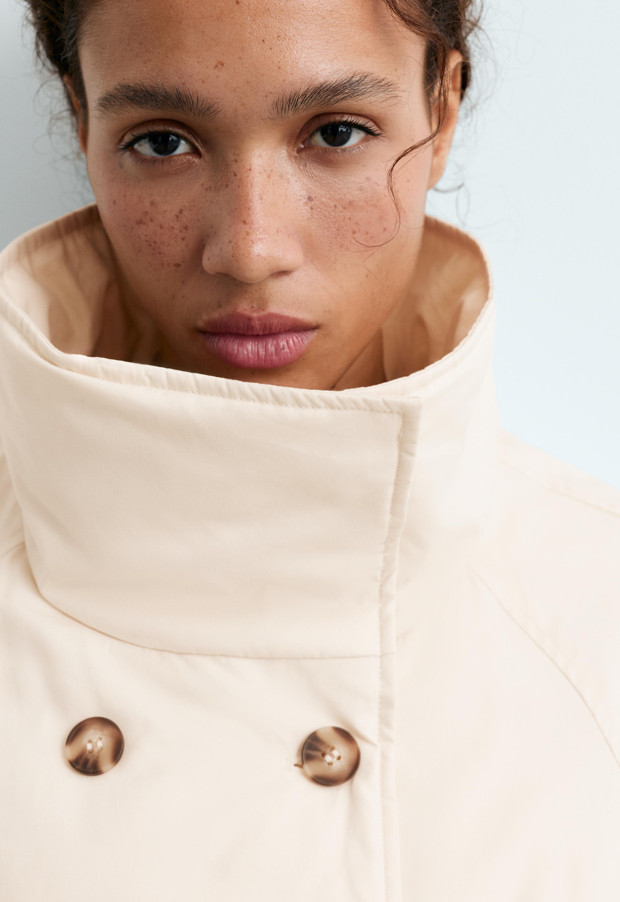 Short FELLEX® AEROGEL padded balloon jacket - ECRU