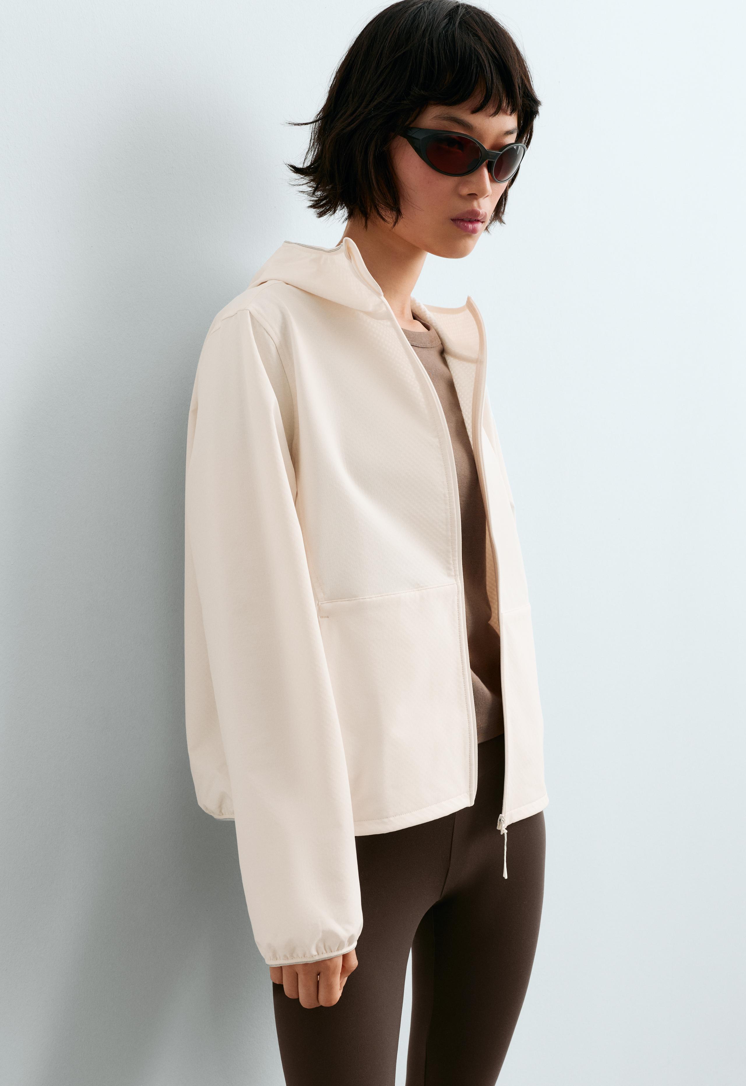 Stretch technical jacket - PALE ECRU