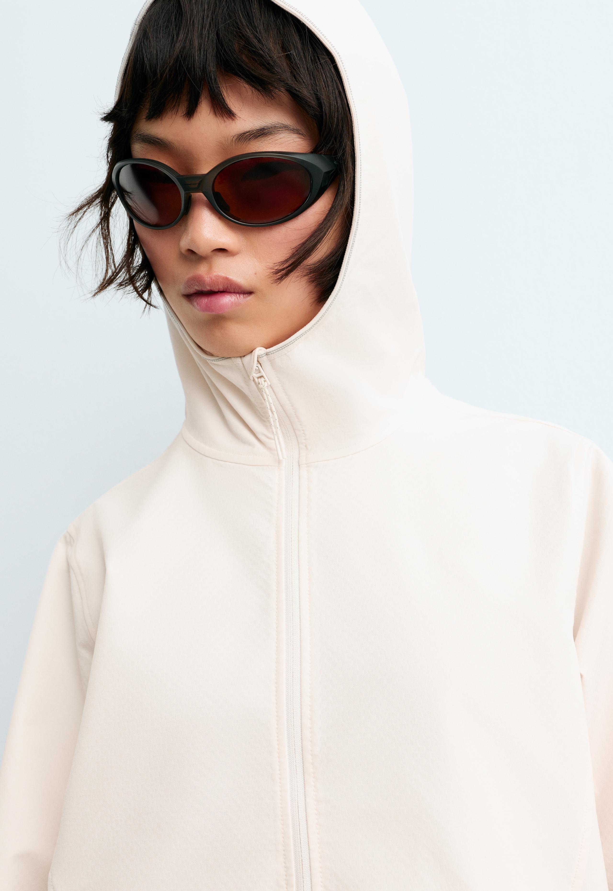Stretch technical jacket - PALE ECRU