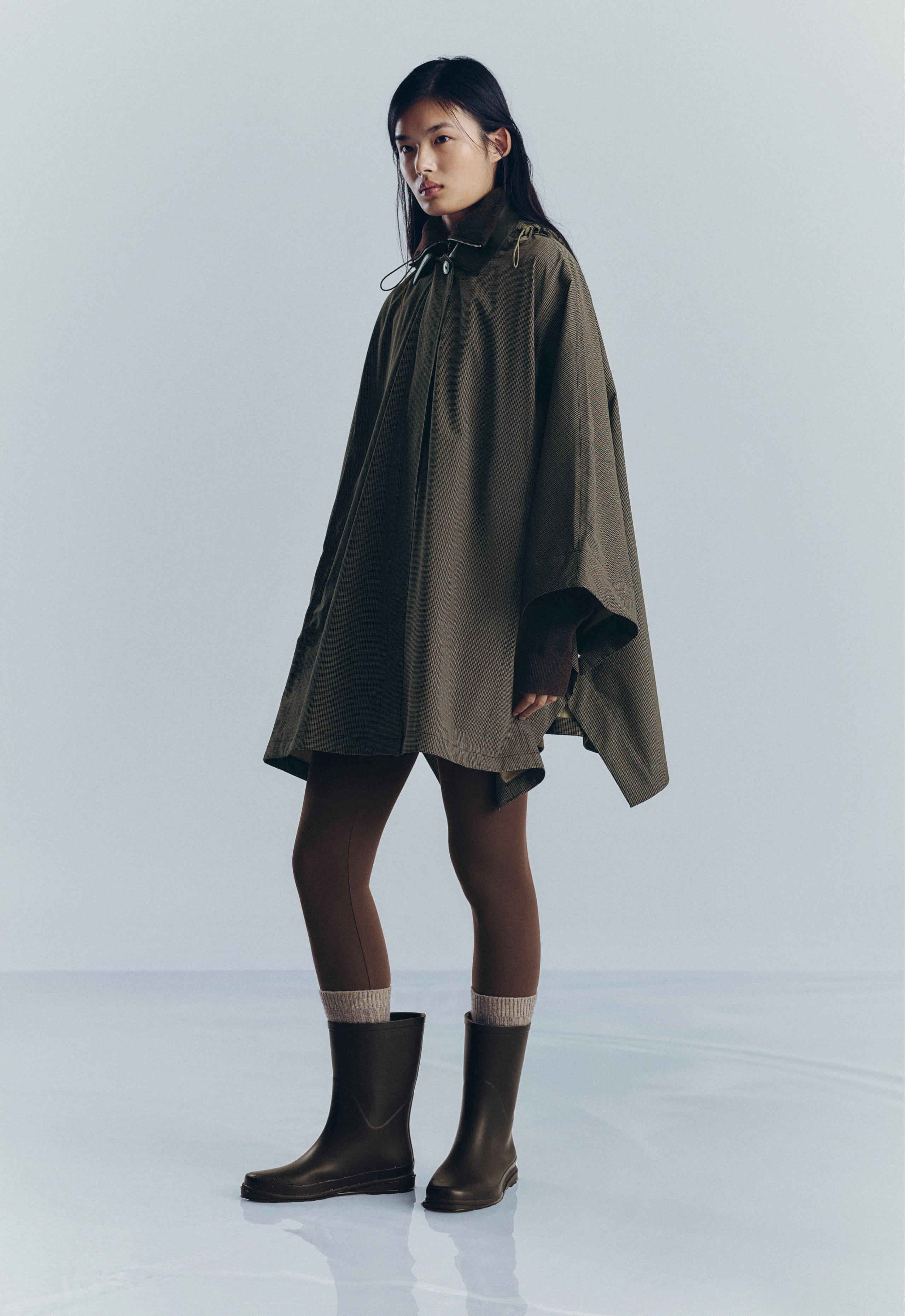 Check 10k waterproof extra lightweight short cape - KHAKI MELANGE