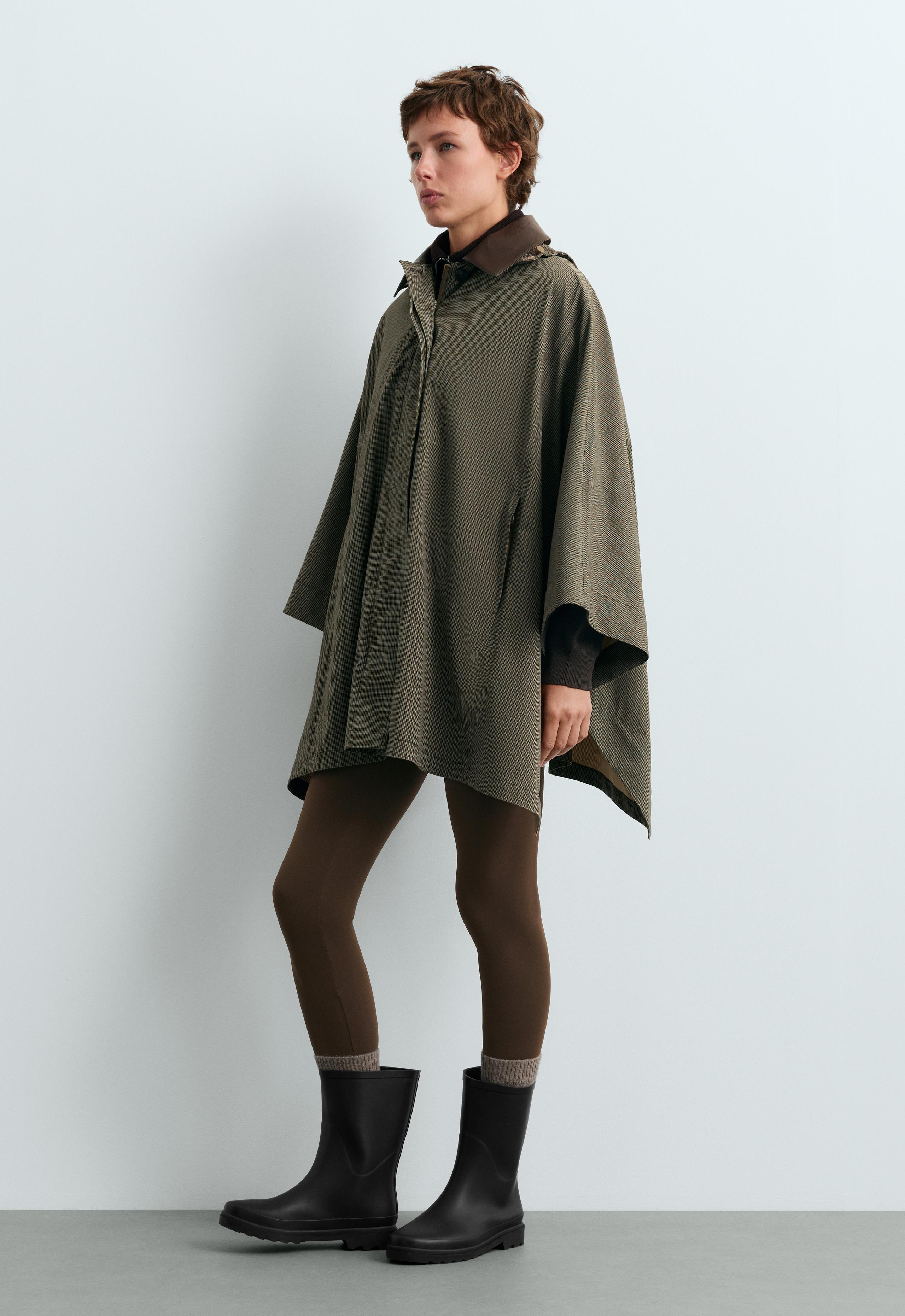 Check 10k waterproof extra lightweight short cape - KHAKI MELANGE