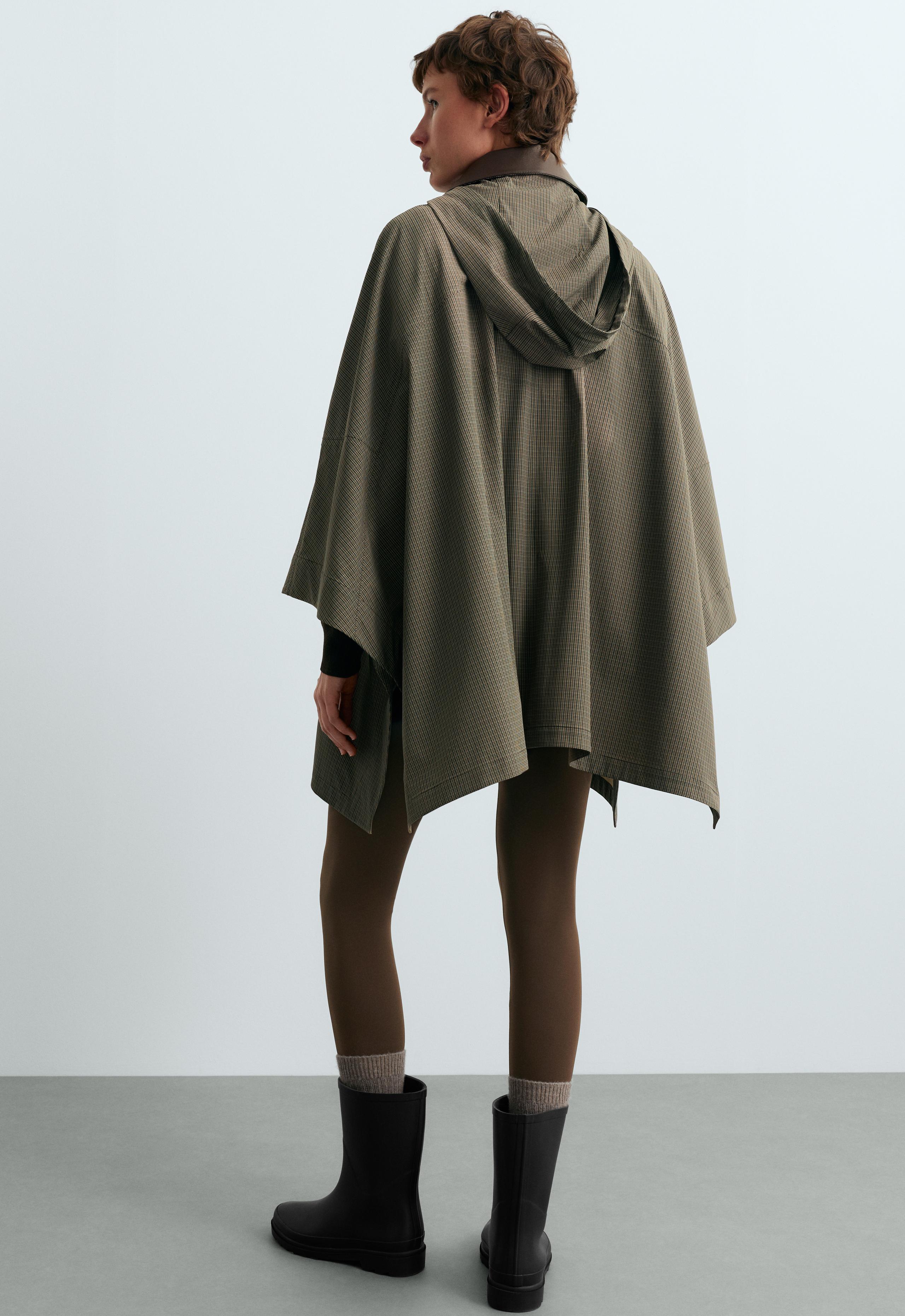 Check 10k waterproof extra lightweight short cape - KHAKI MELANGE
