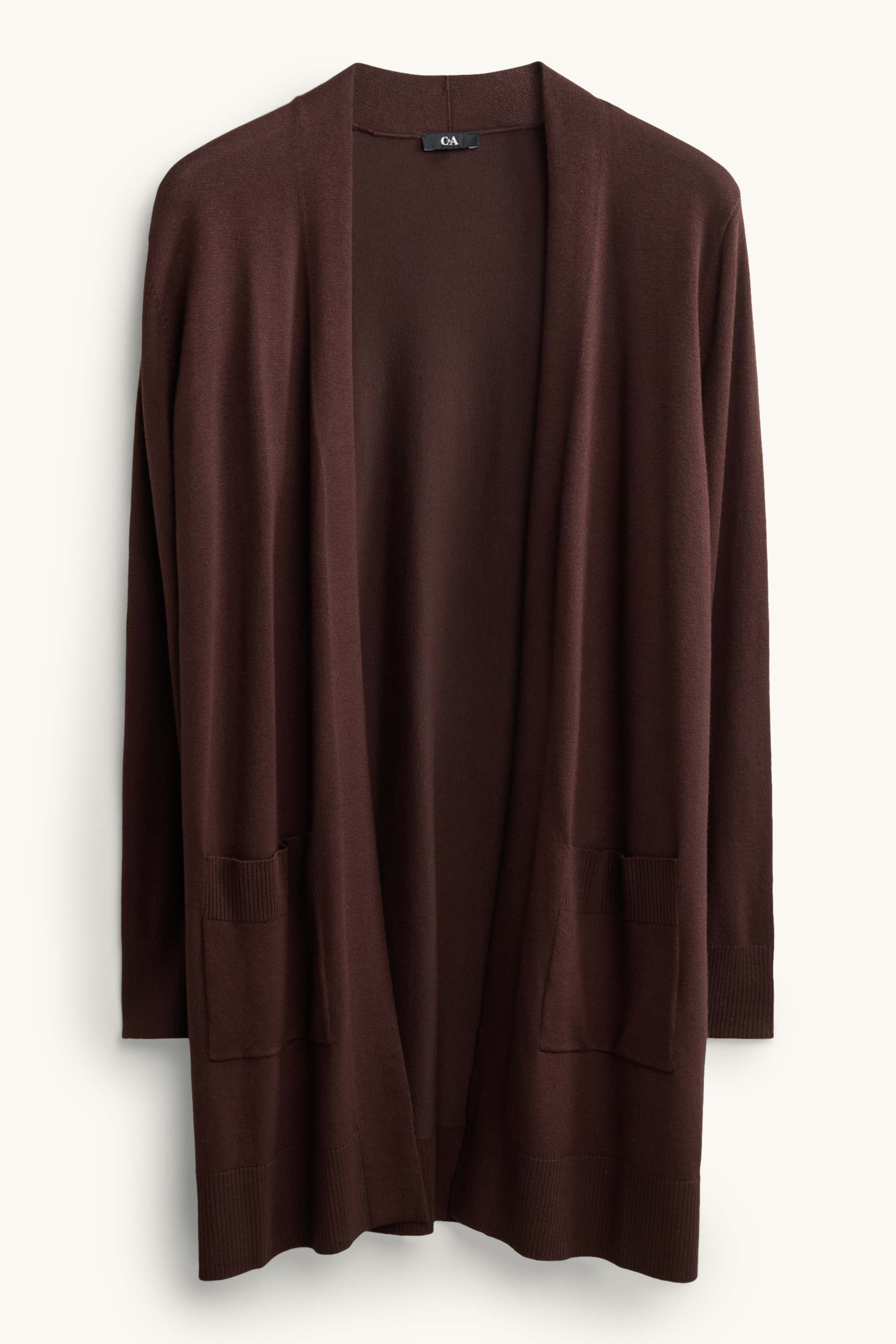 Long cardigan dark brown