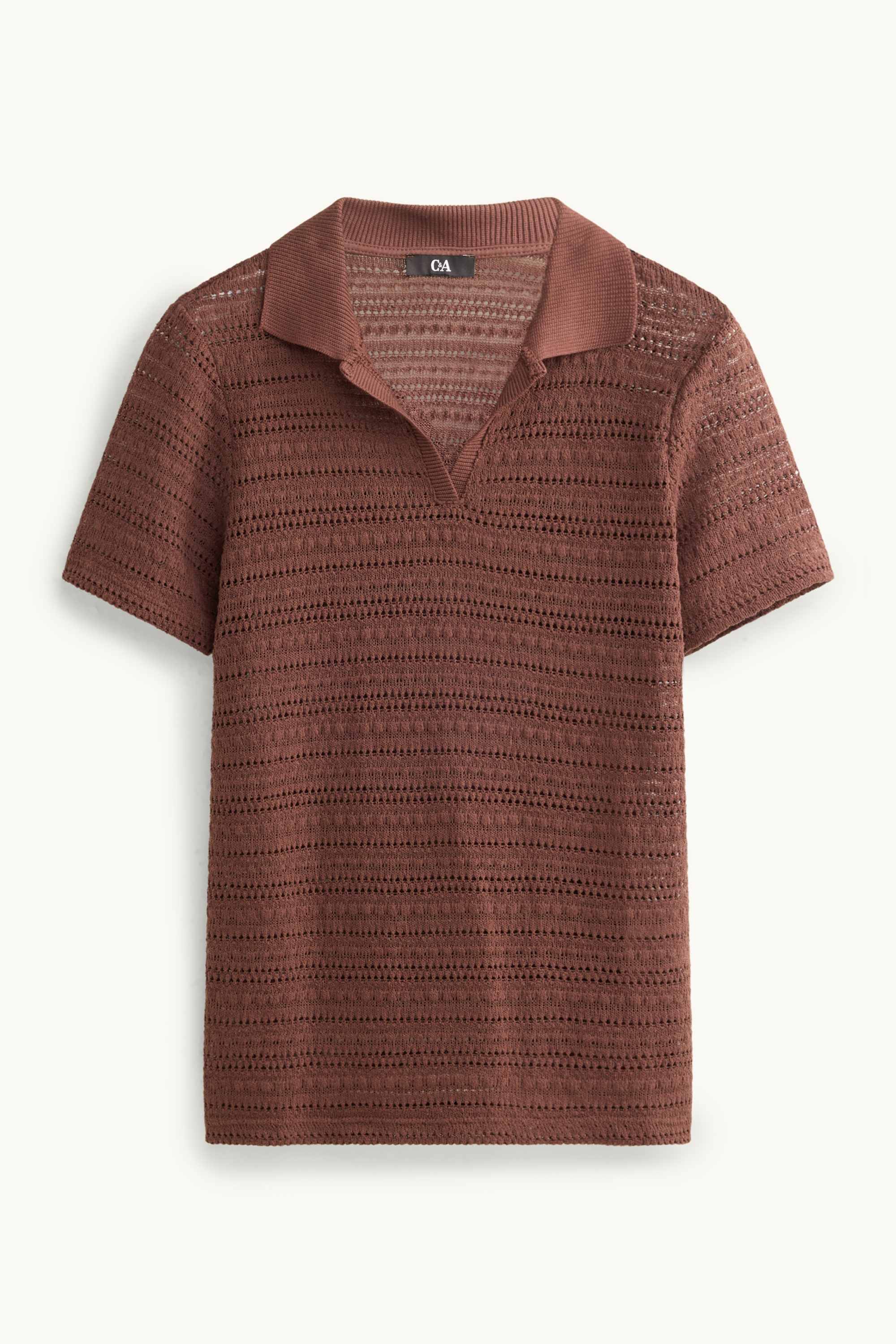 Polo shirt - regular fit brown
