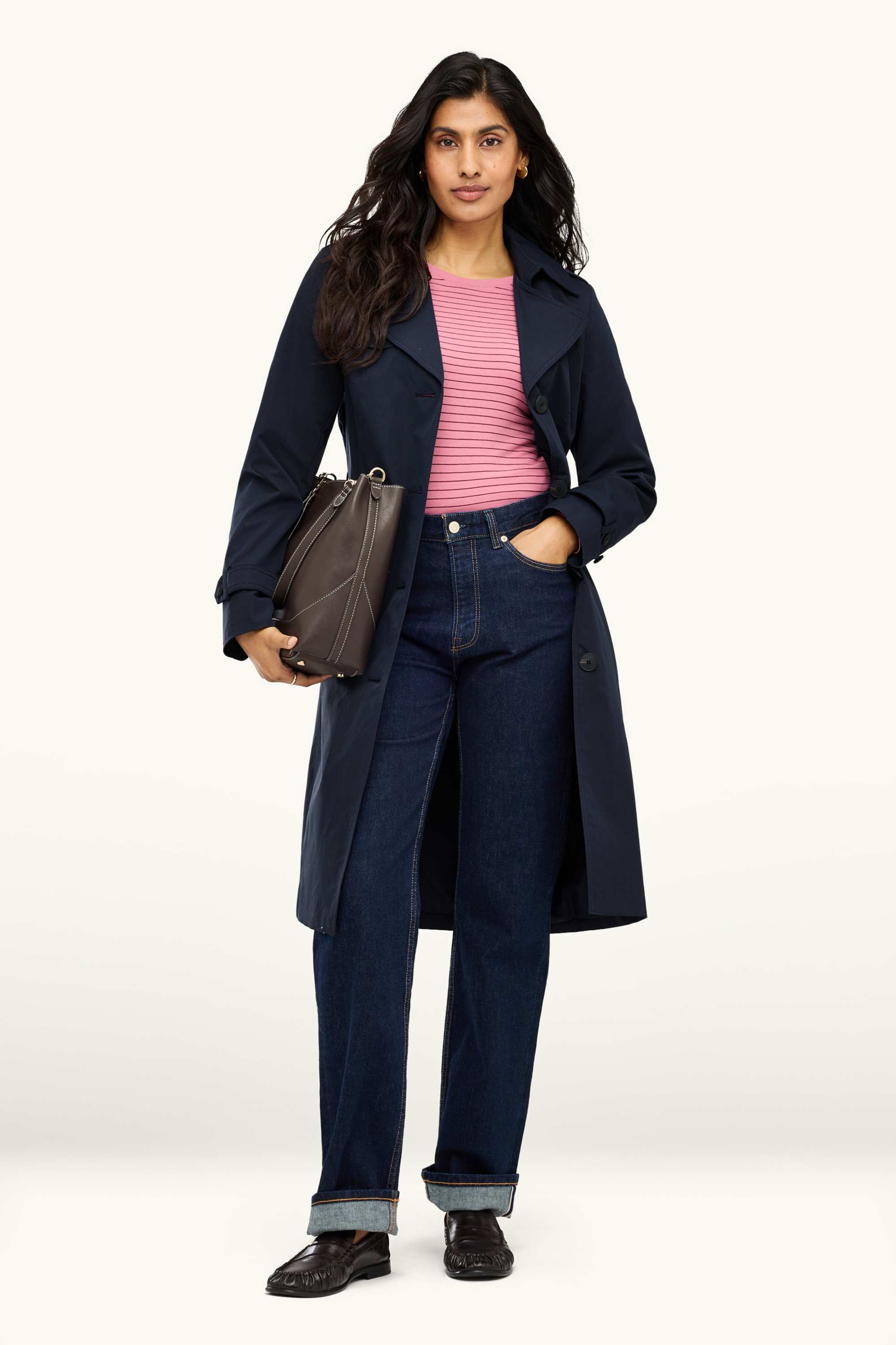 Trench coat - water-repellent dark blue