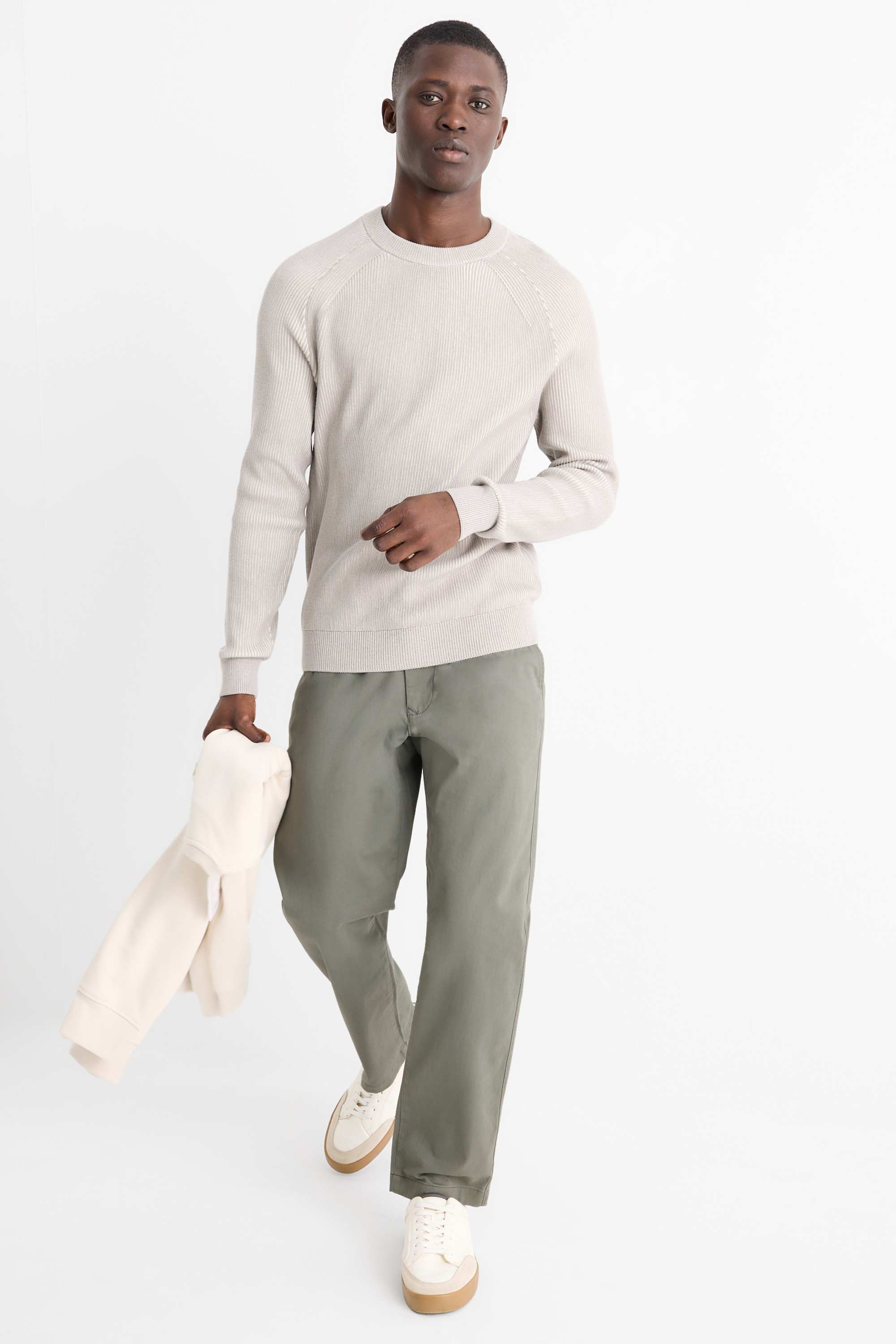 Chinos - regular fit light green
