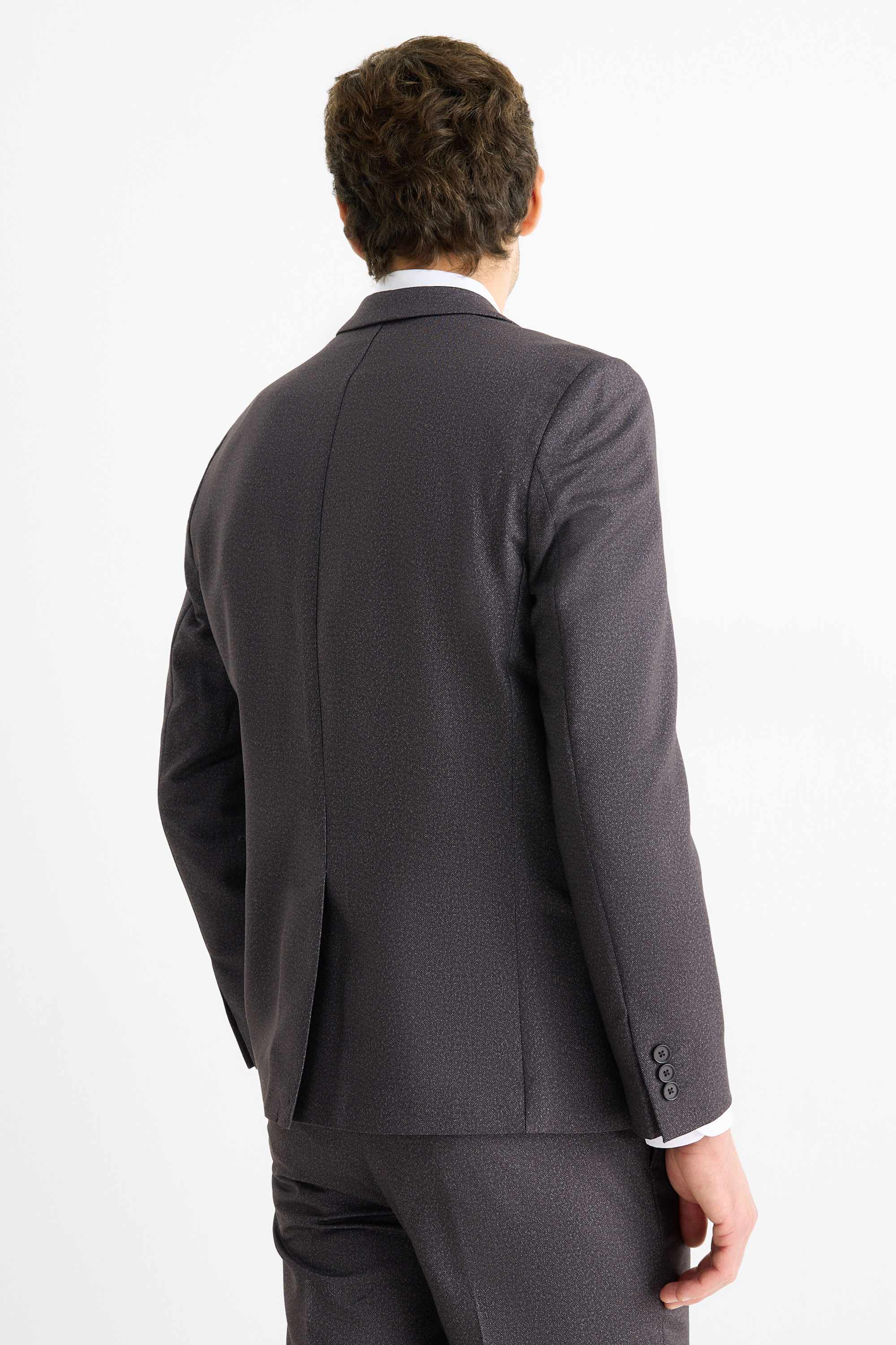 Mix & match tailored jacket - slim fit - Flex dark gray