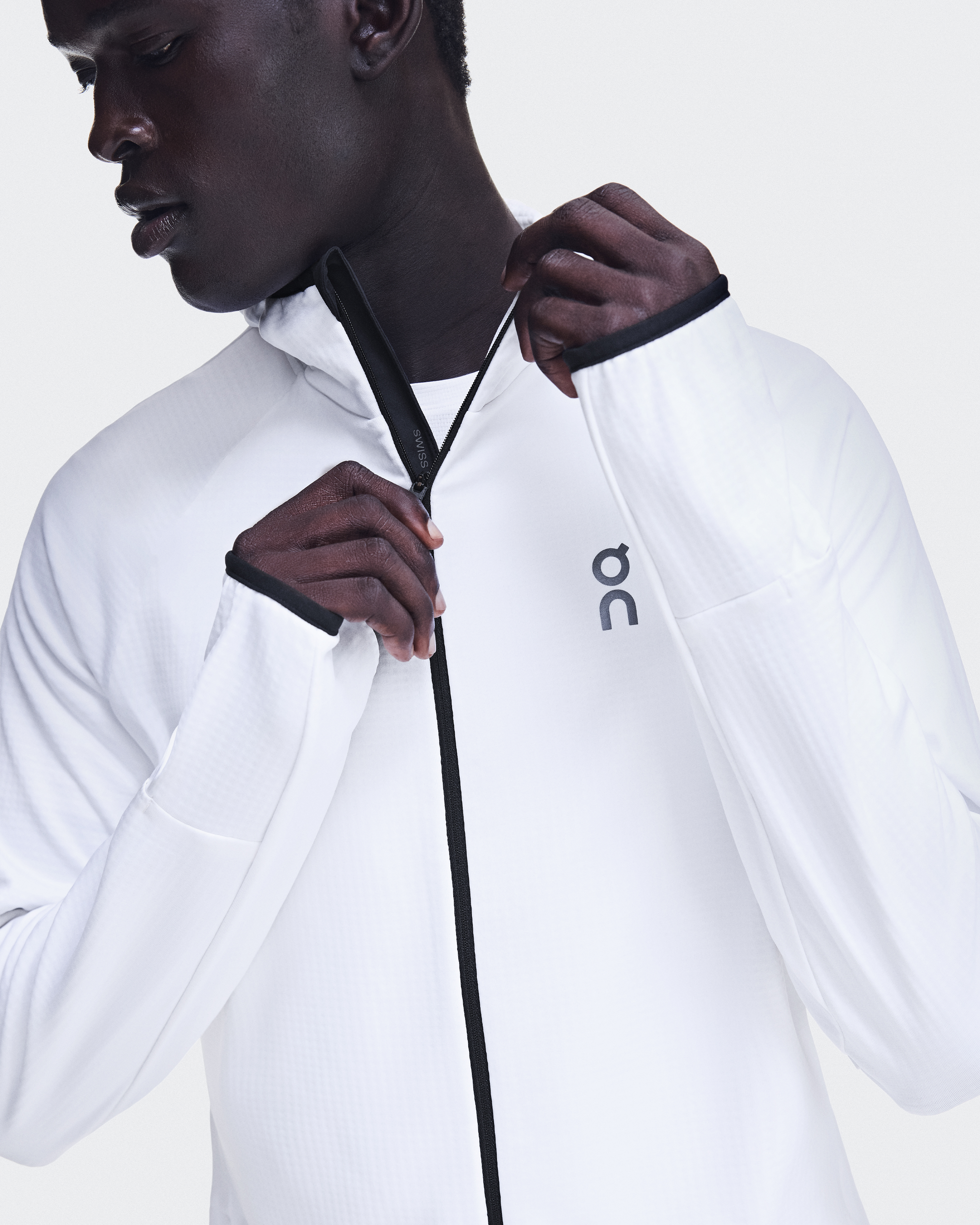 Climate Zip Hoodie - White