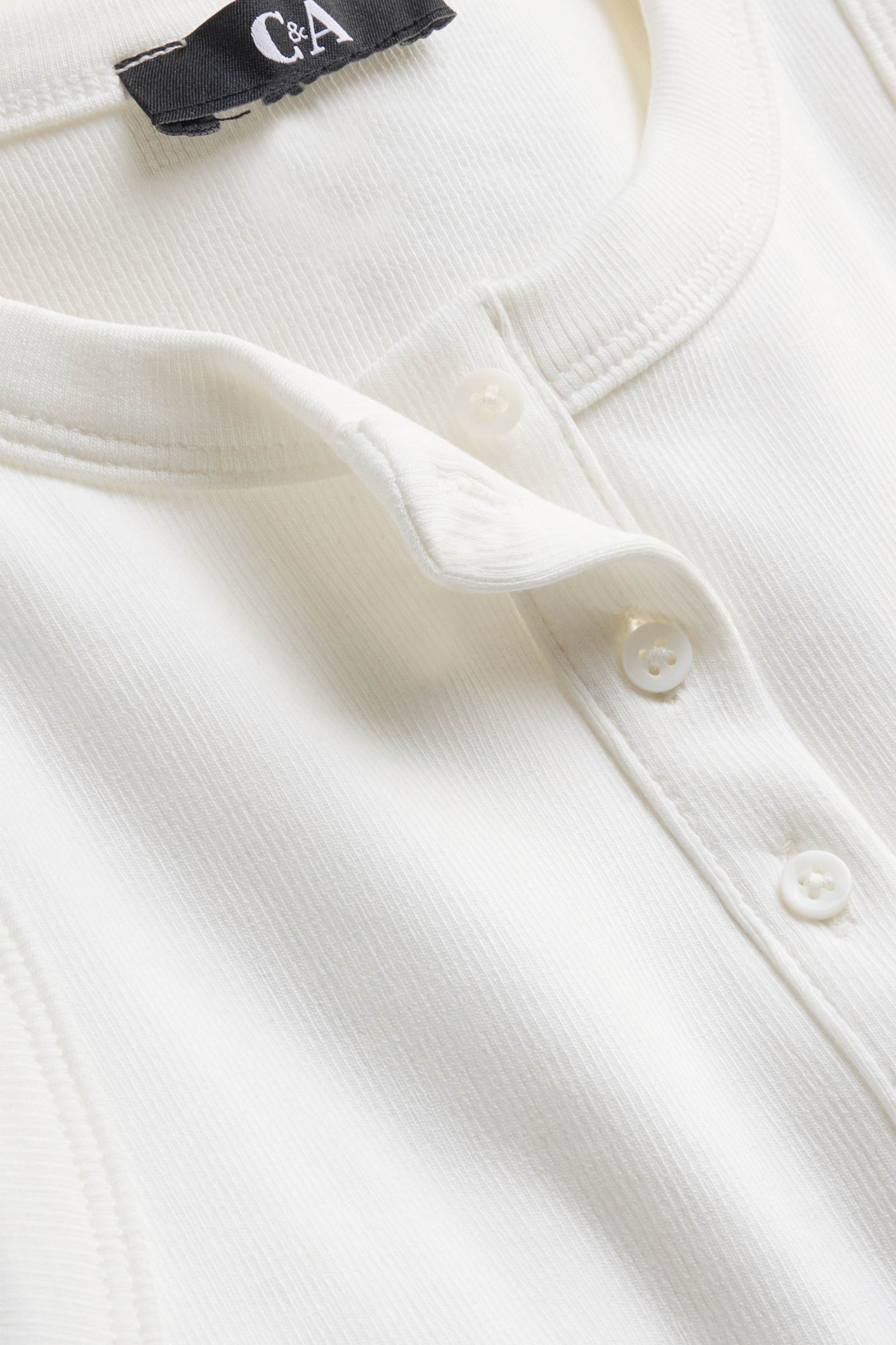 Top - ribbed white