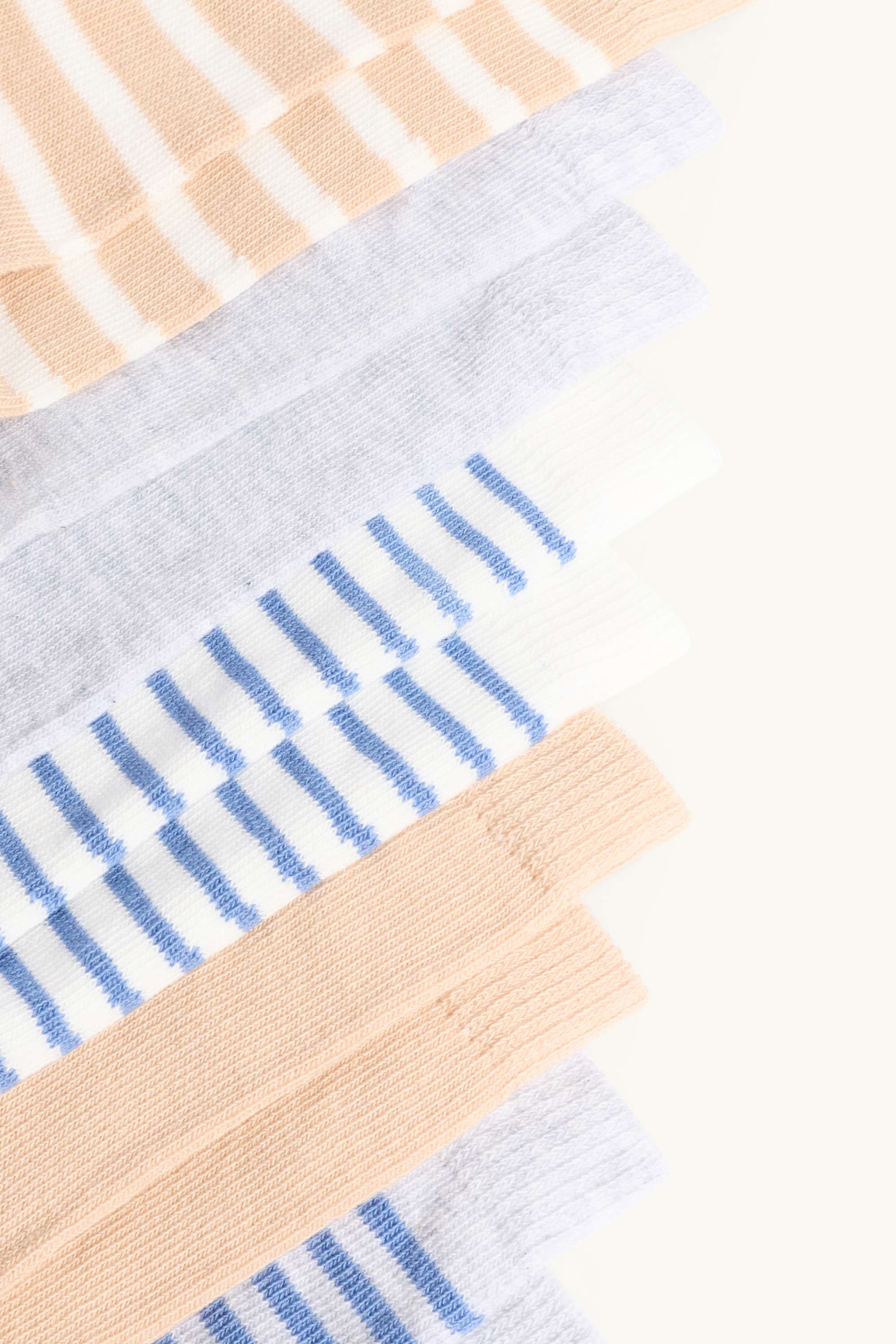 Multipack of 5 - socks blue / beige