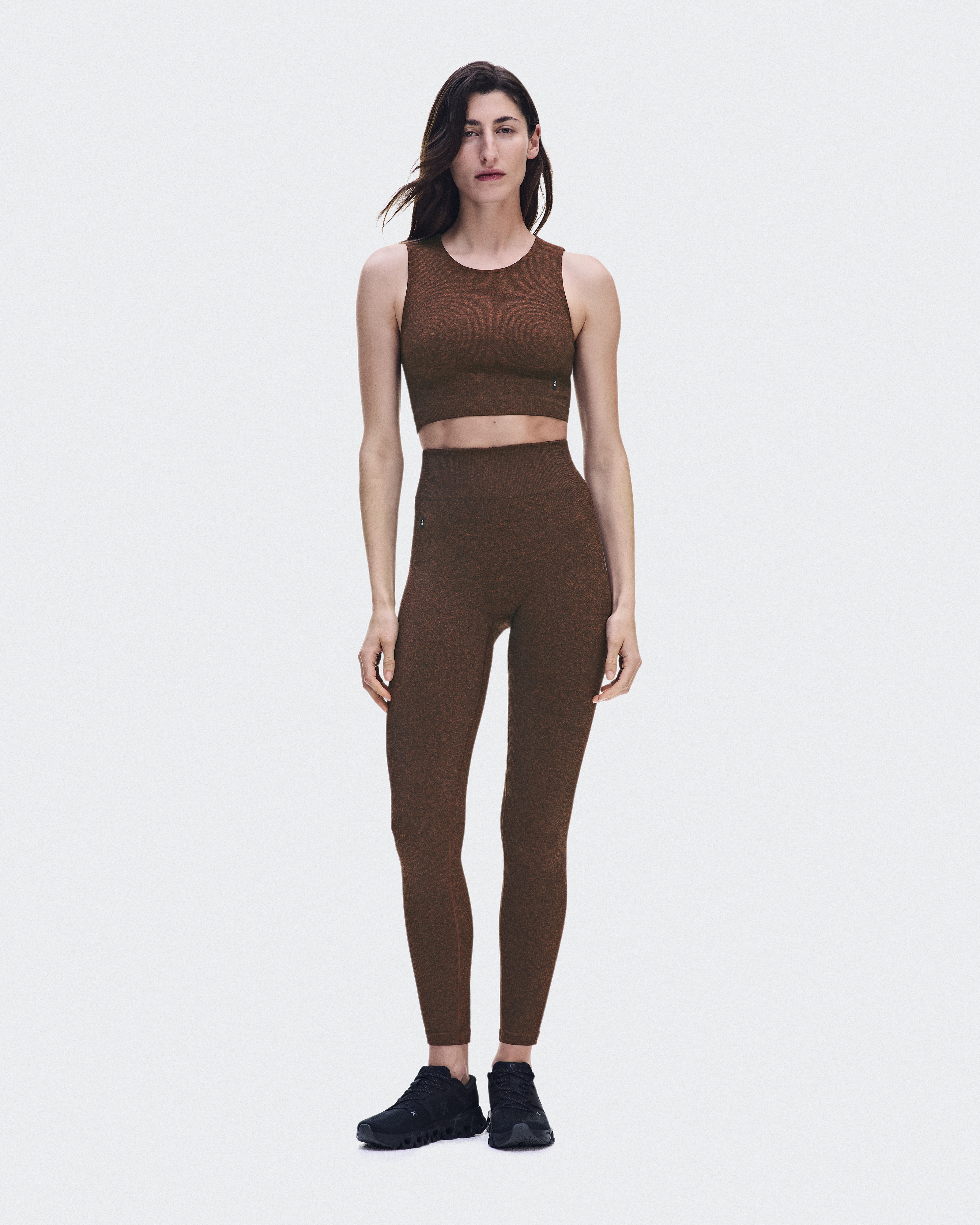 Studio Knit Leggings - Cinnamon Heather
