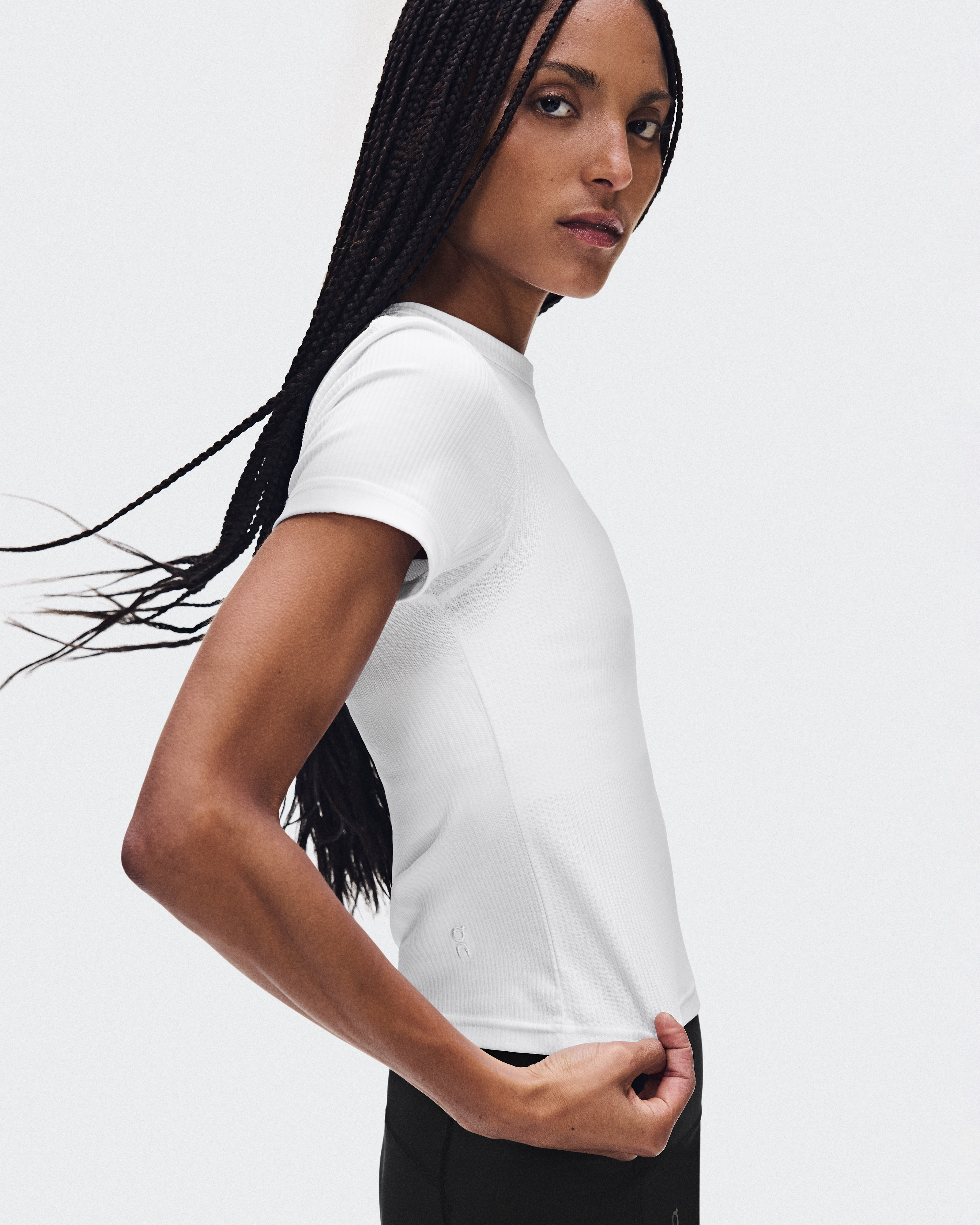 All-Day Ribbed T-Shirt - White