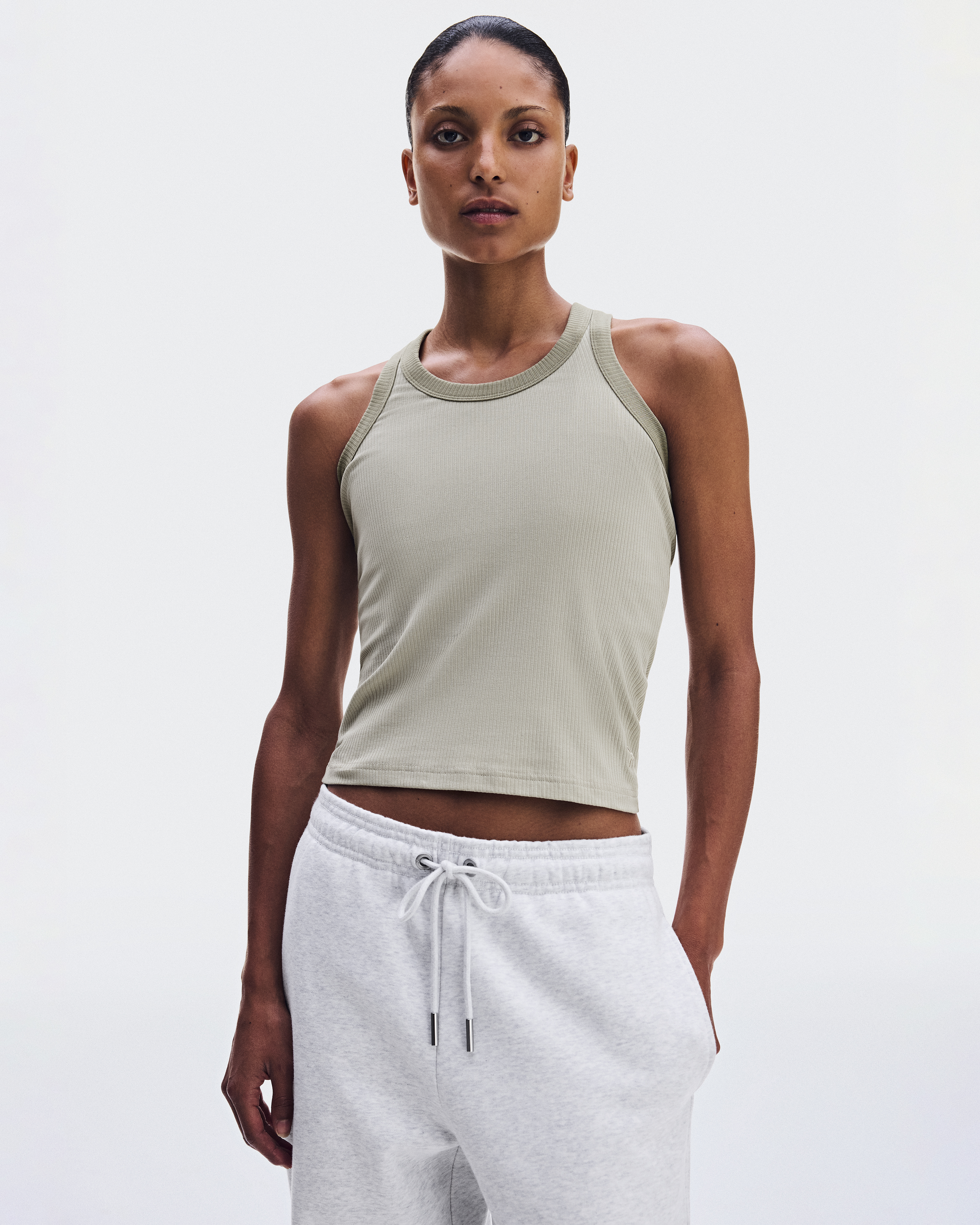 All-Day Ribbed Tank - Brume