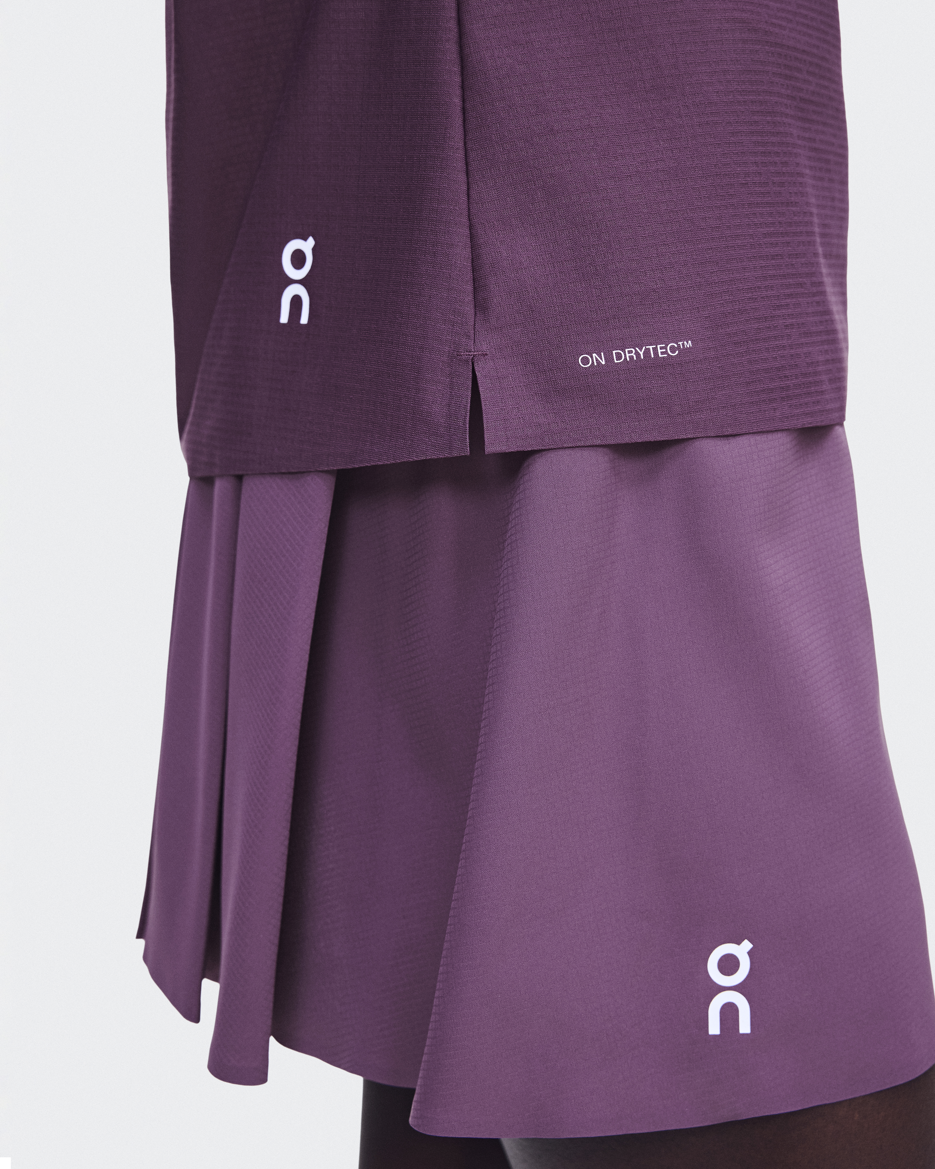 Court Skirt Pleated - Cassis