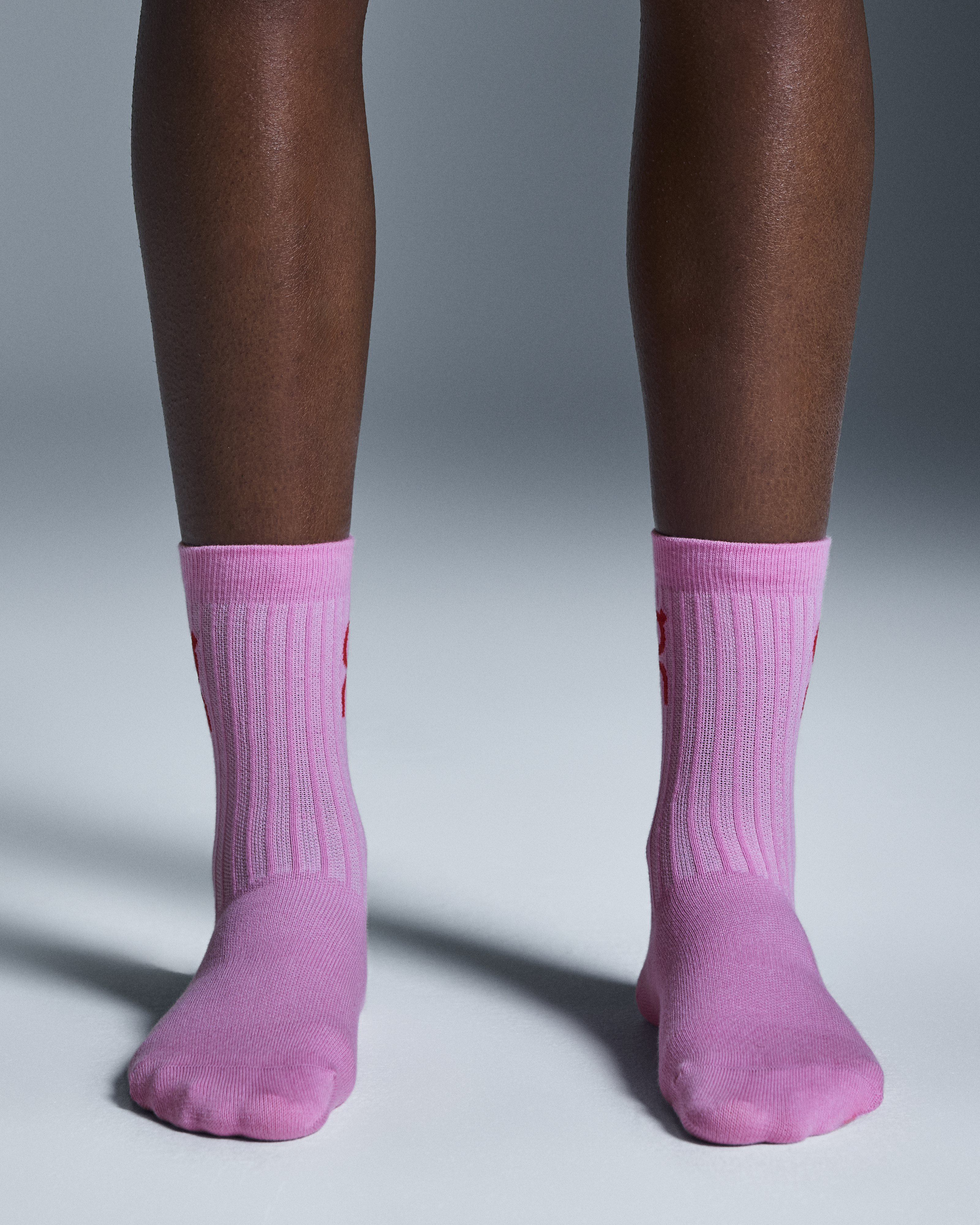 Logo Sock High 3P - Mauve | Raspberry