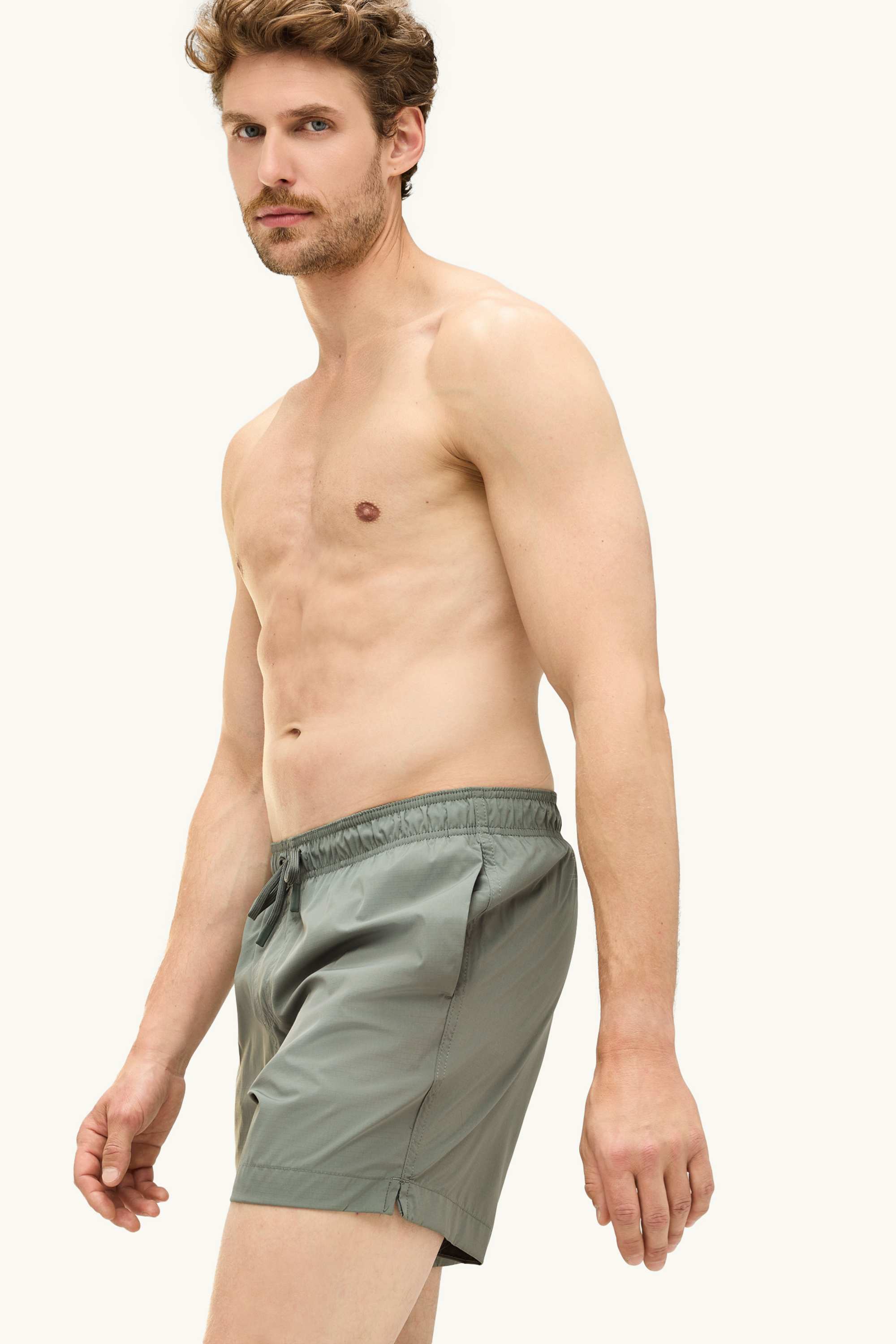 Swim shorts - 2-in-1 look dark green