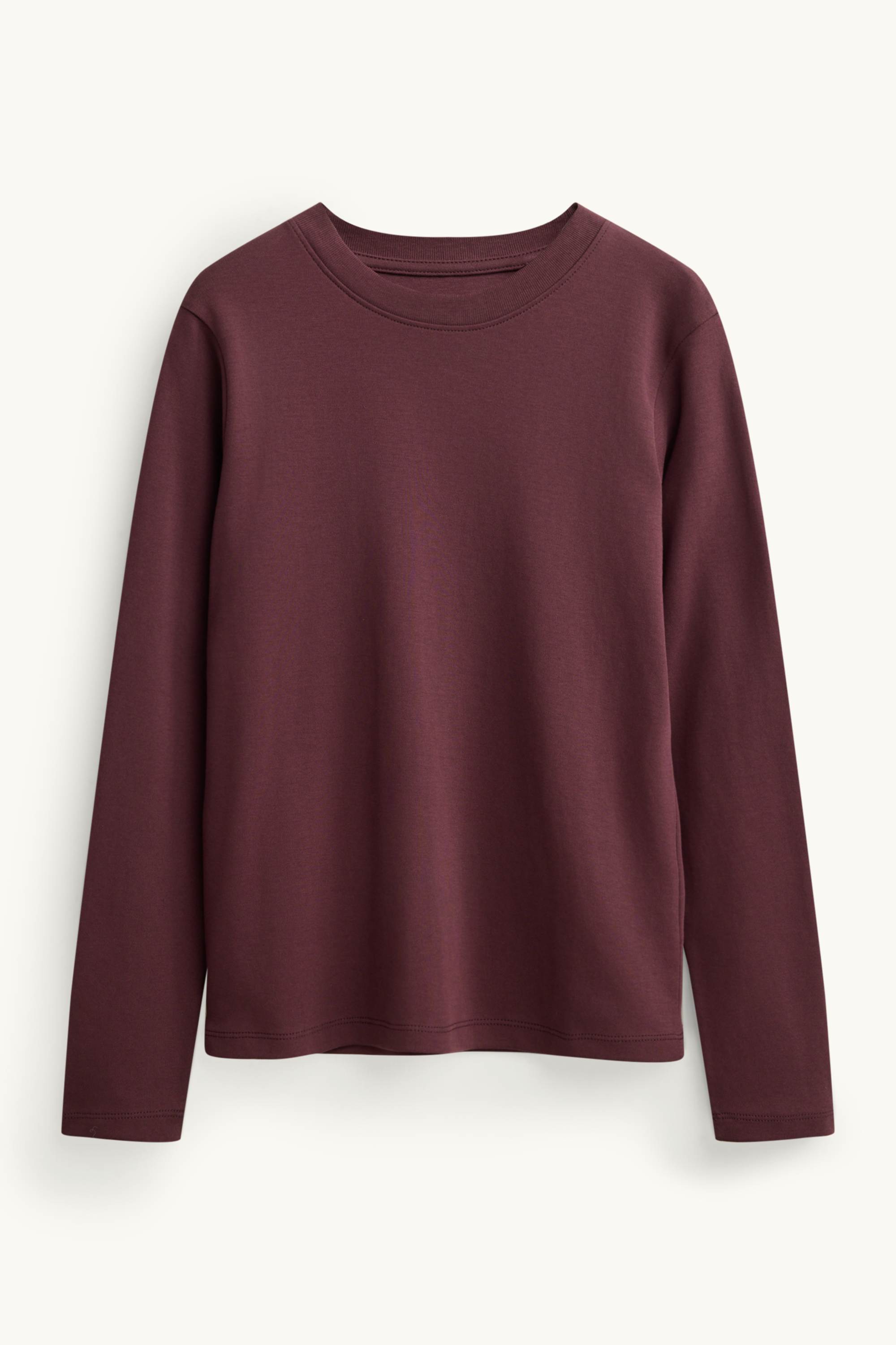 Long sleeve top- regular fit bordeaux