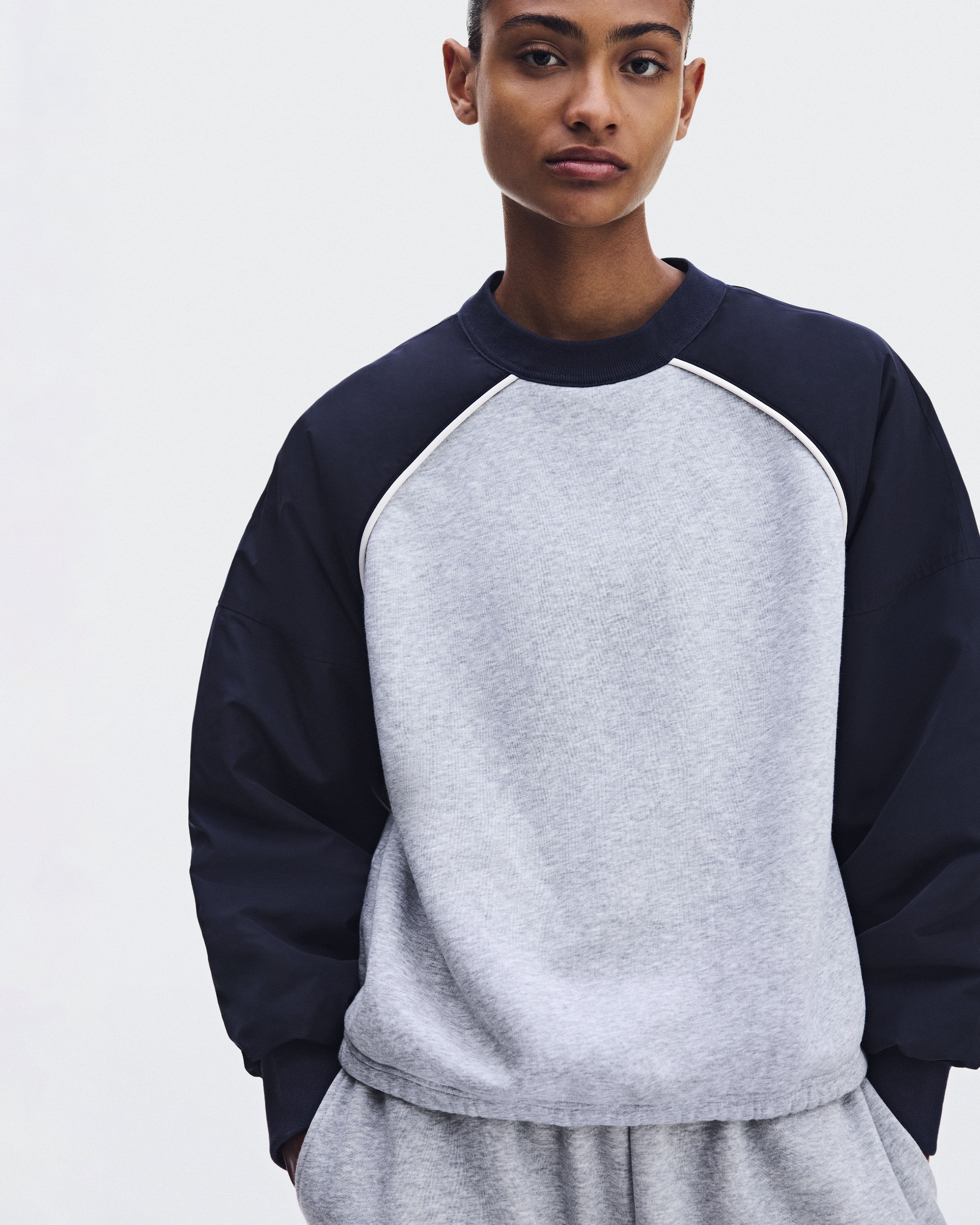 Oversized Crewneck - Inkwell | Alloy Heather