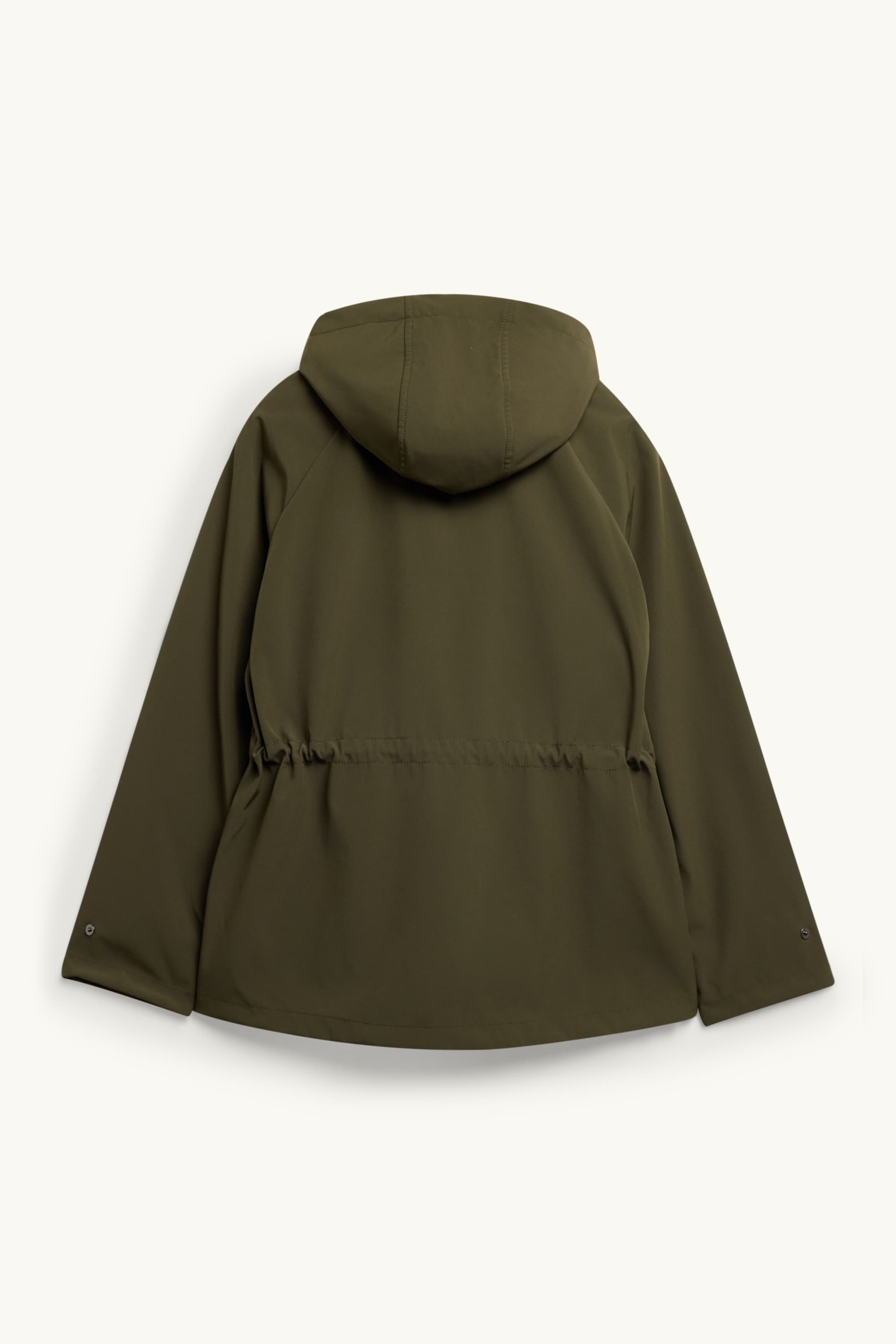 Softshell jacket with hood - water-repellent - 4 Way Stretch dark green