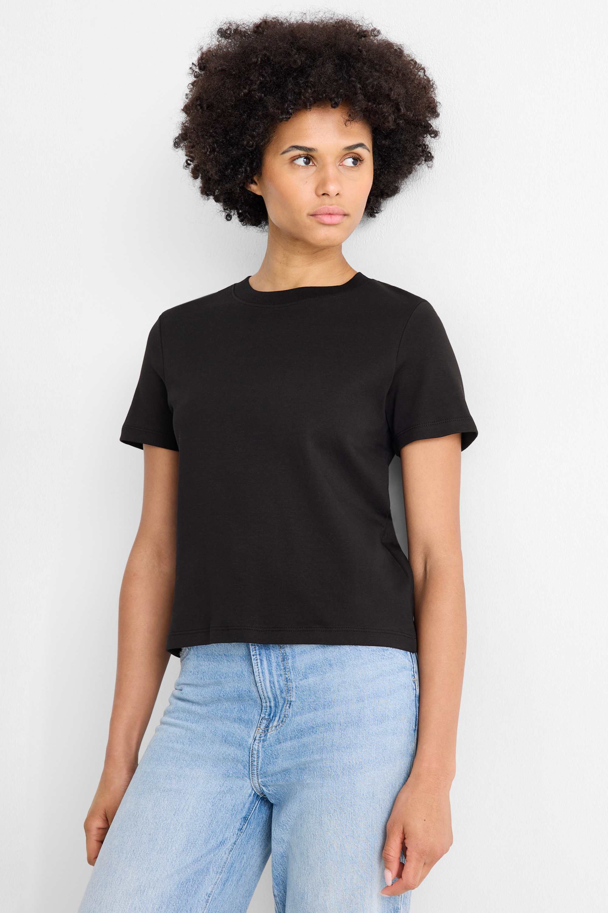 Multipack of 2 - T-shirt - slim fit black / white