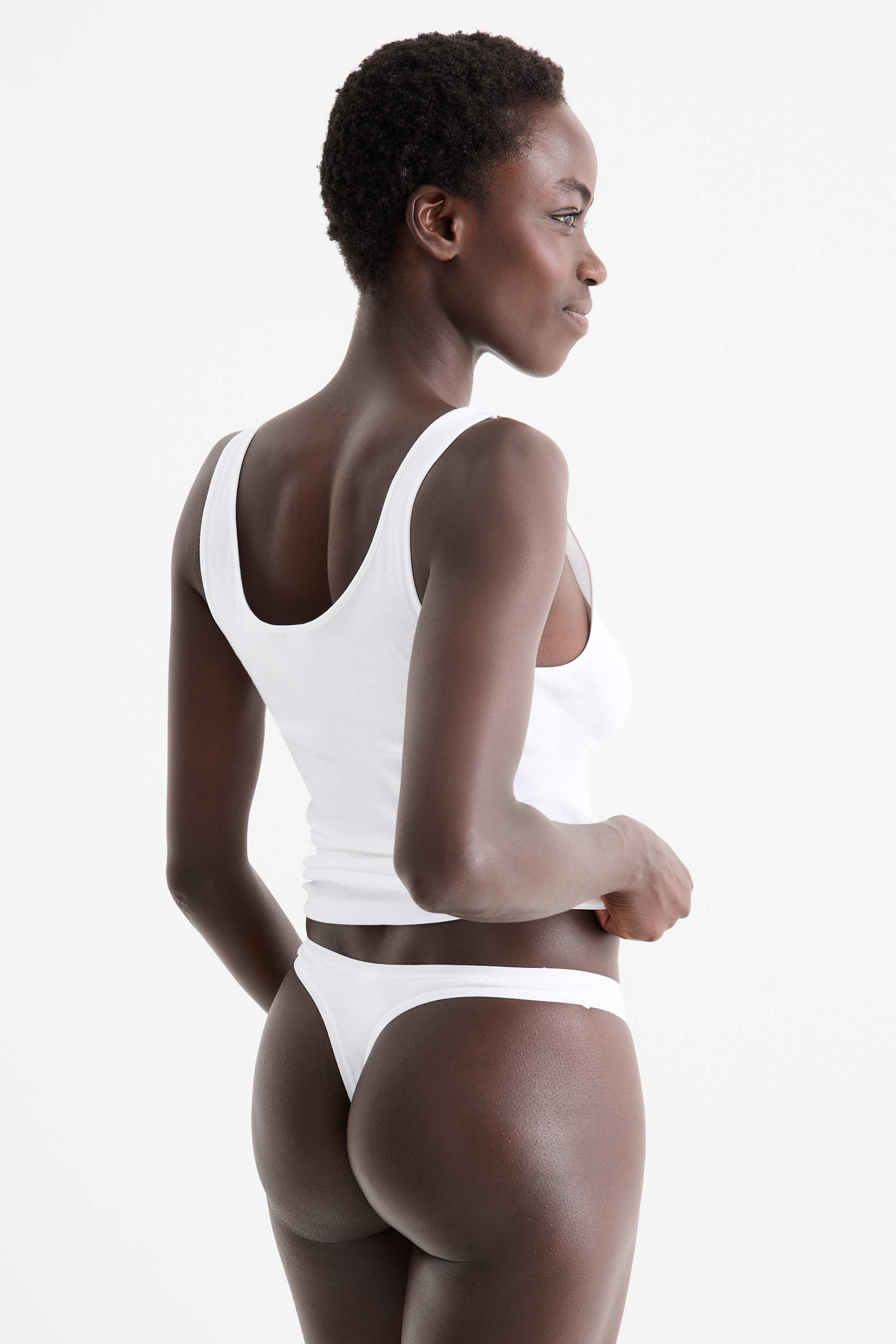 Multipack of 3 - thong white