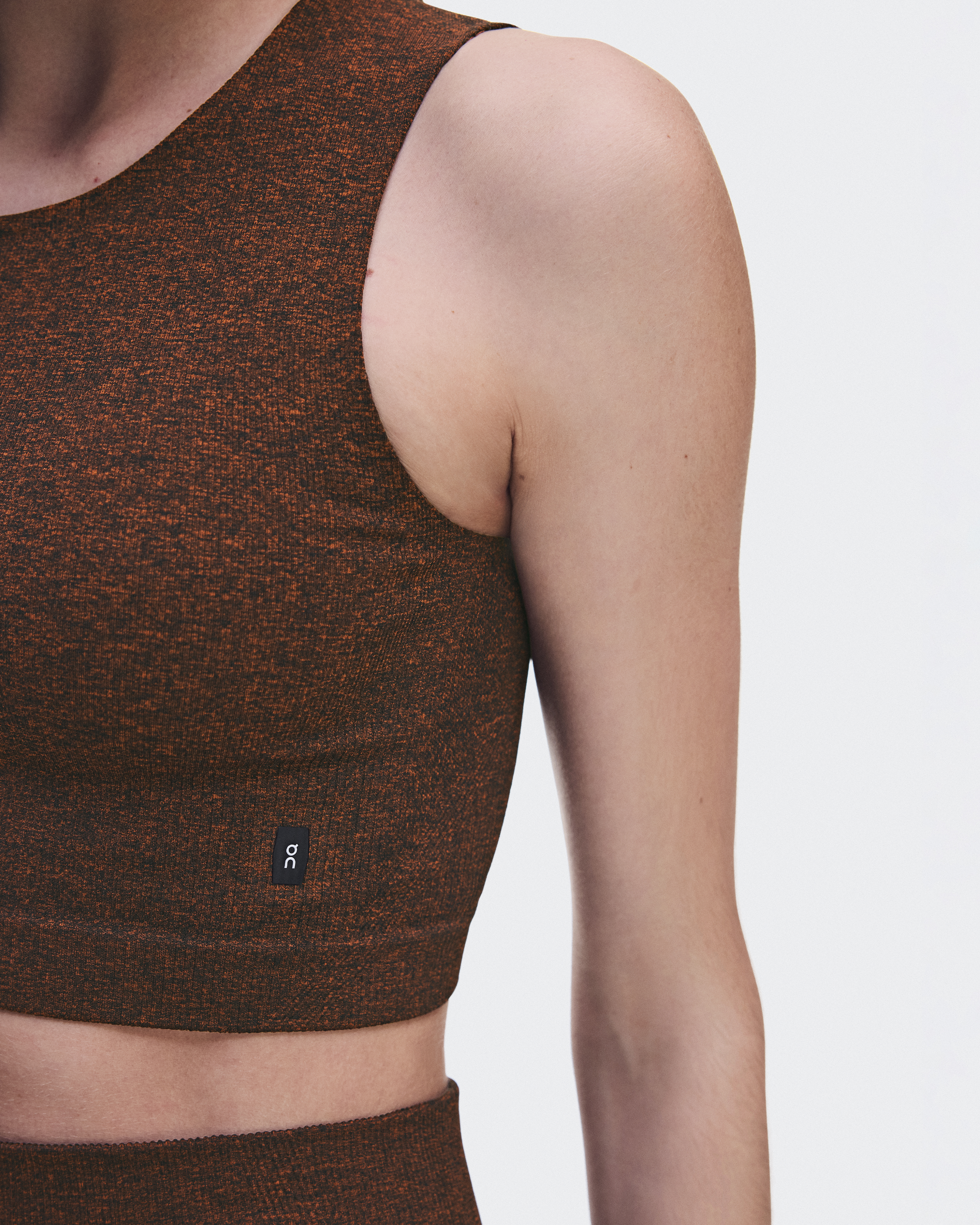 Studio Knit Crop - Cinnamon Heather