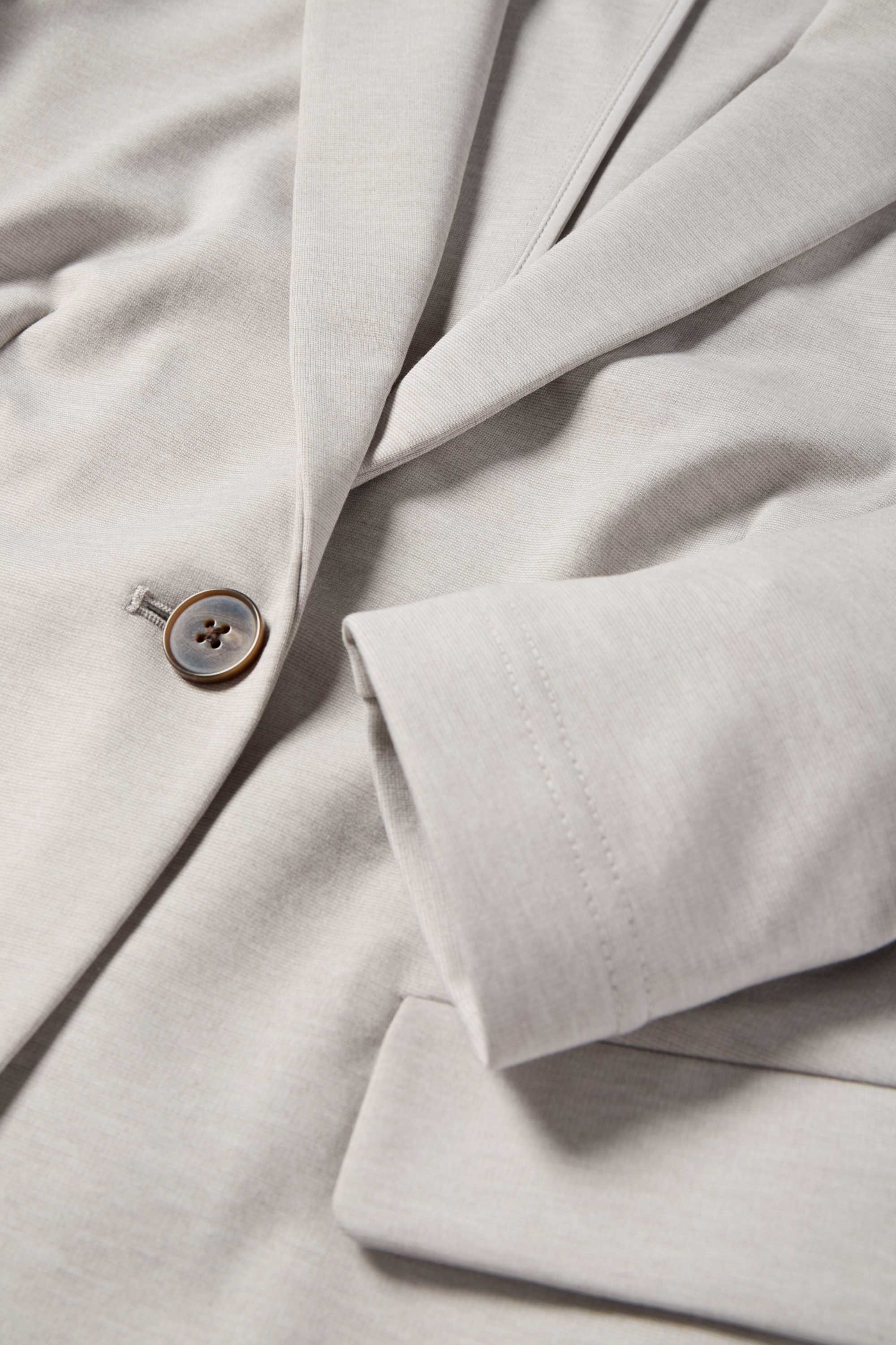 Jersey blazer - regular fit light gray