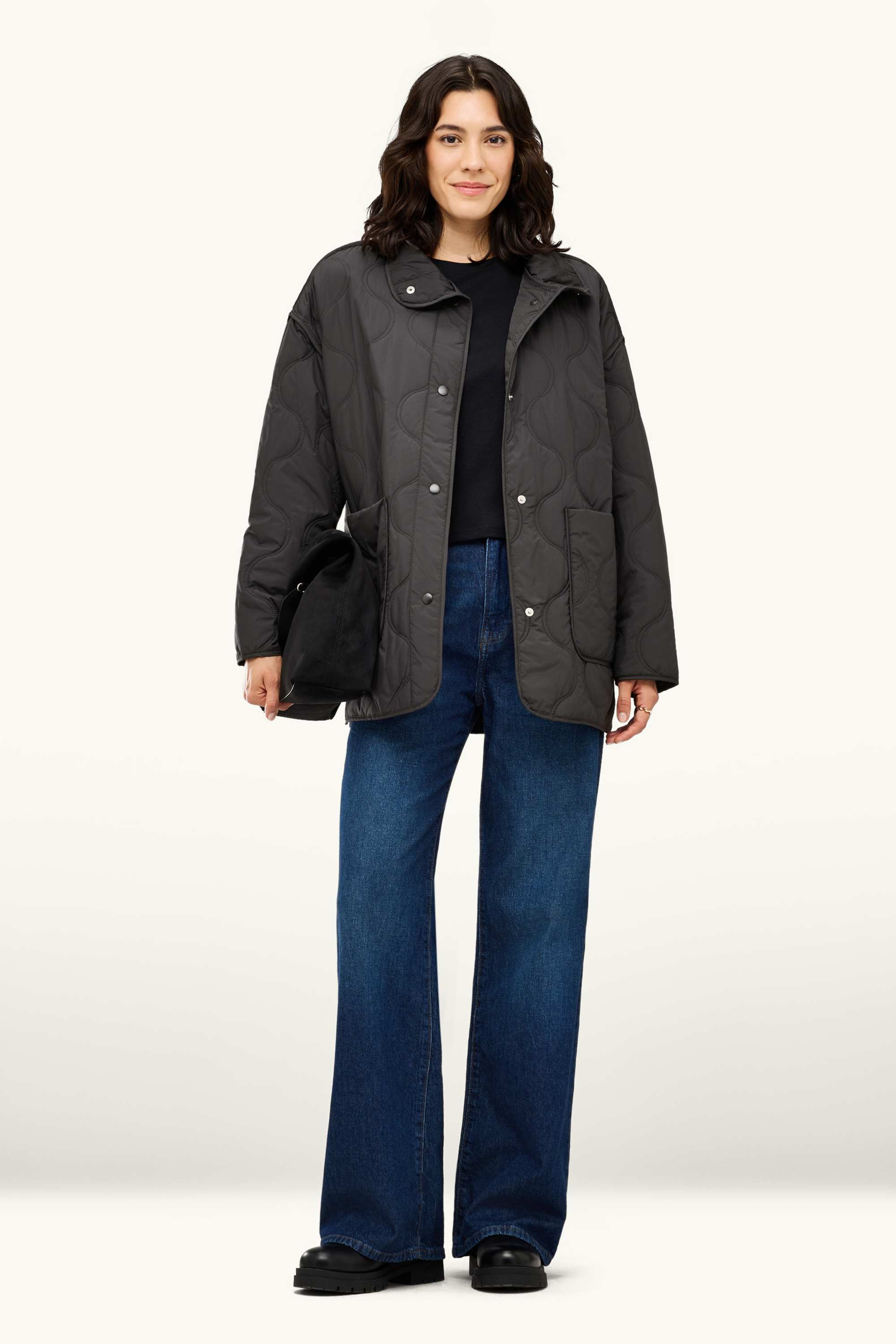 Quilted jacket black