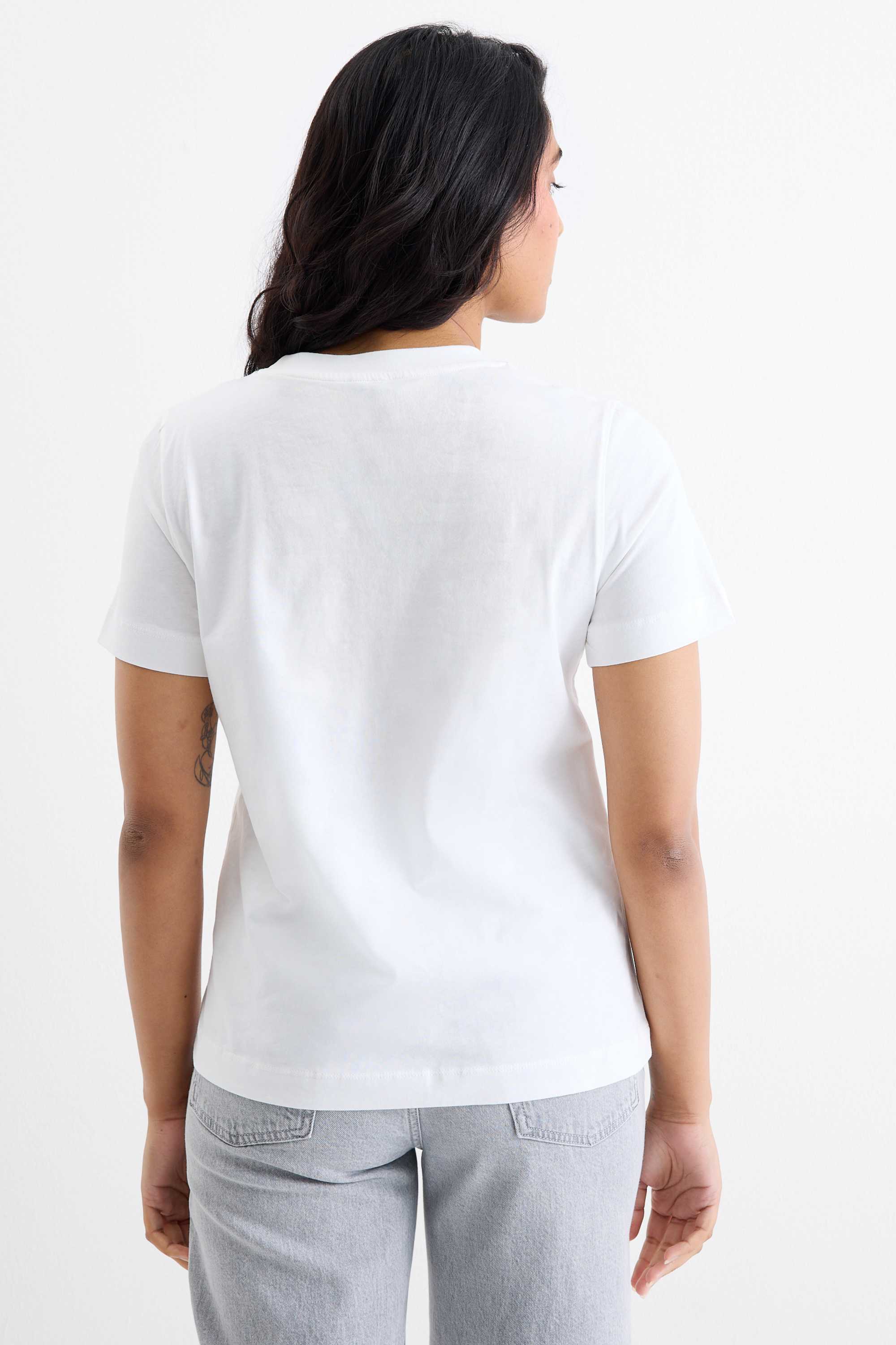 T-shirt - regular fit - shiny white