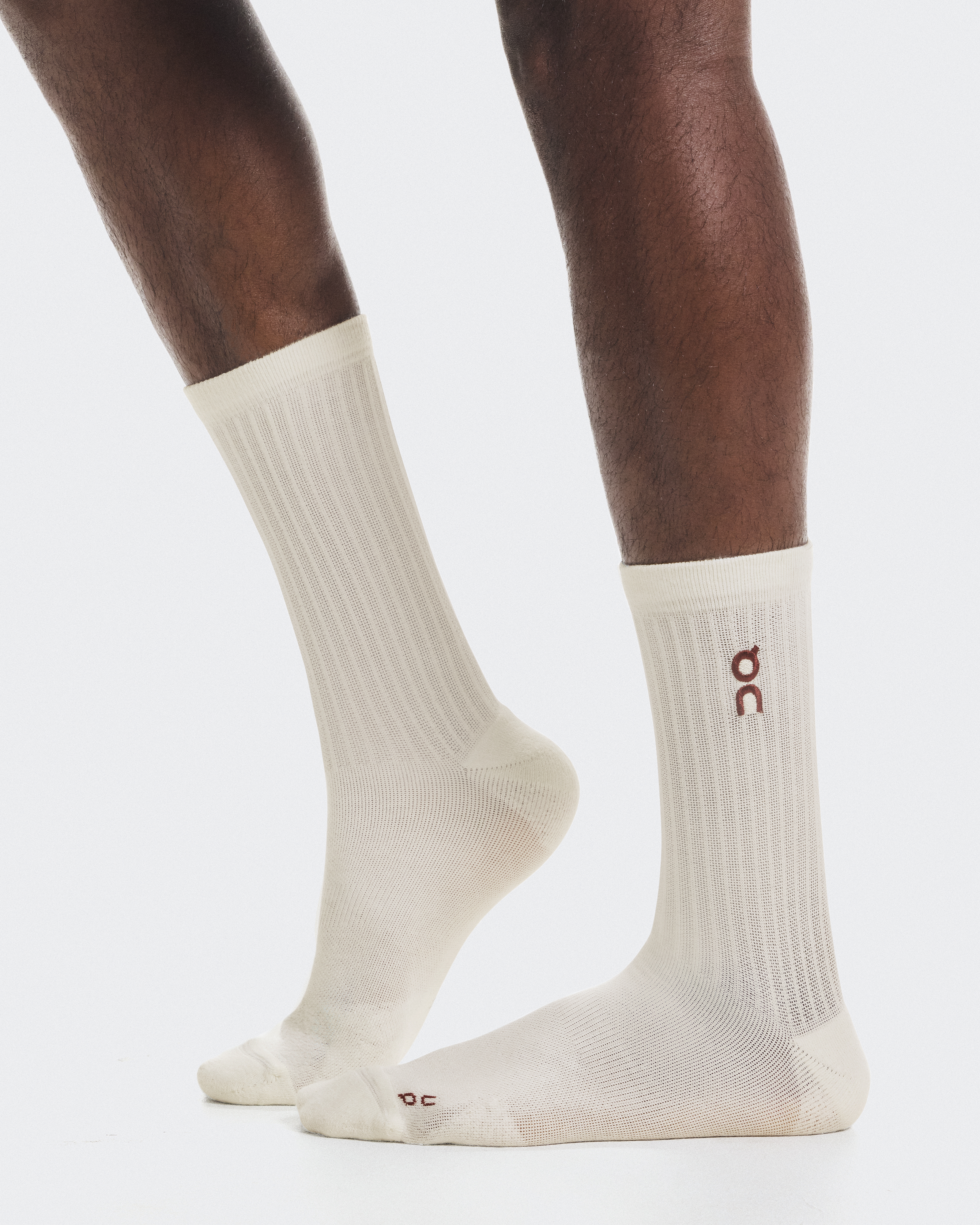 Embroidered Logo Sock 3P Year of the Horse - Grizzly | Ivory