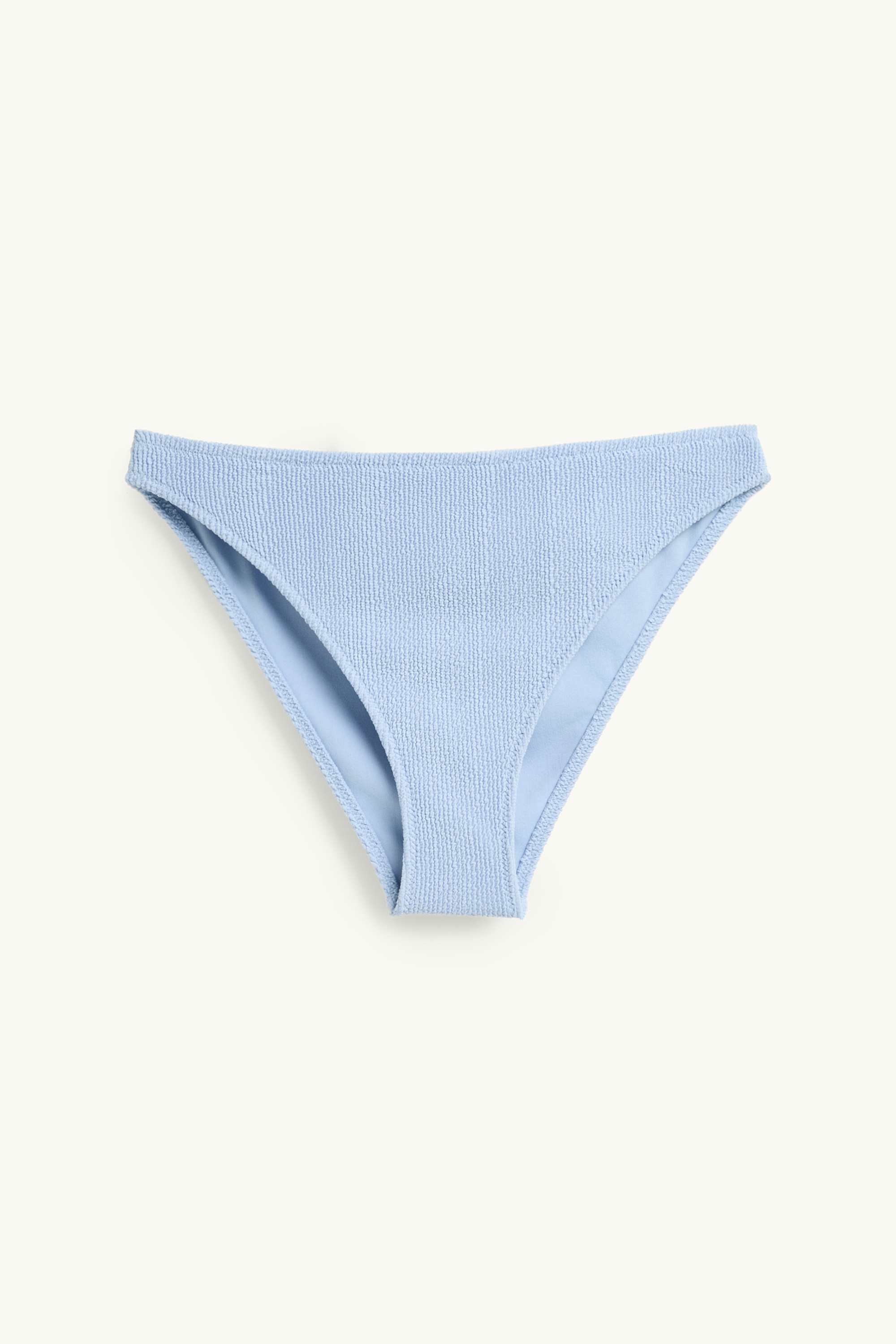 Brazilian bikini bottoms - mid-rise waist - LYCRA® XTRA LIFE™ light blue