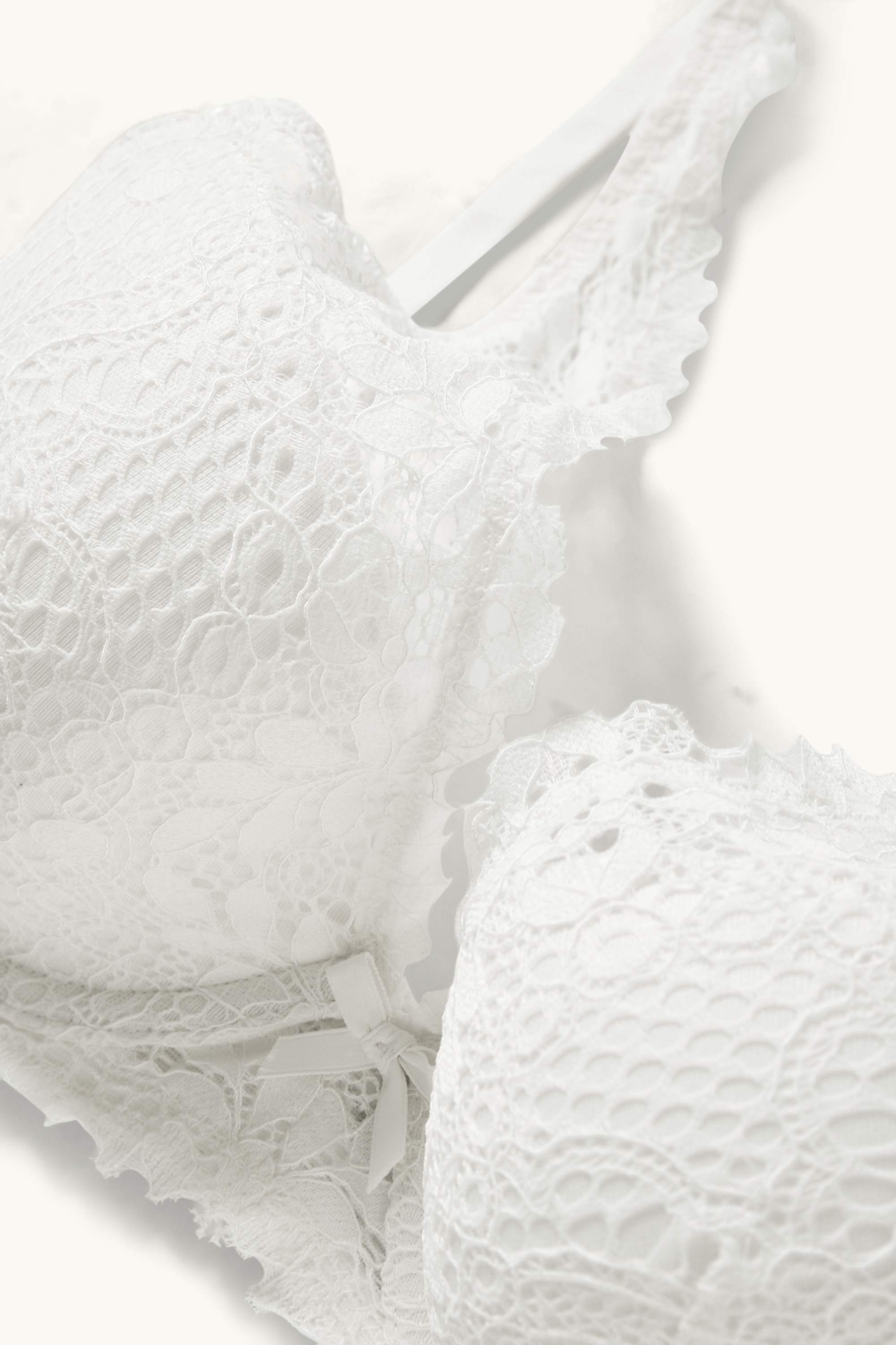 Underwire bra - PLUNGE - padded white
