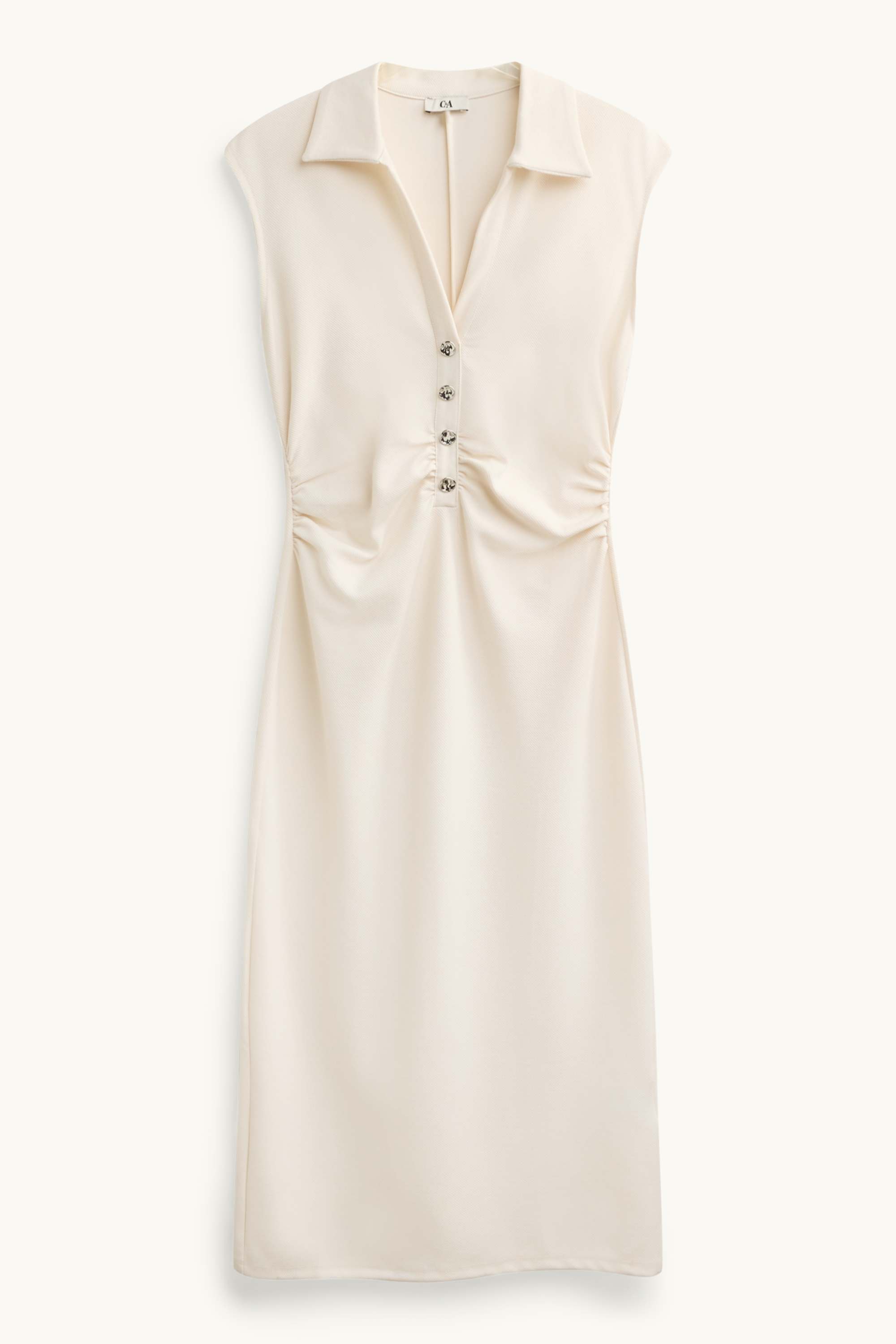 Bodycon dress - textured creme