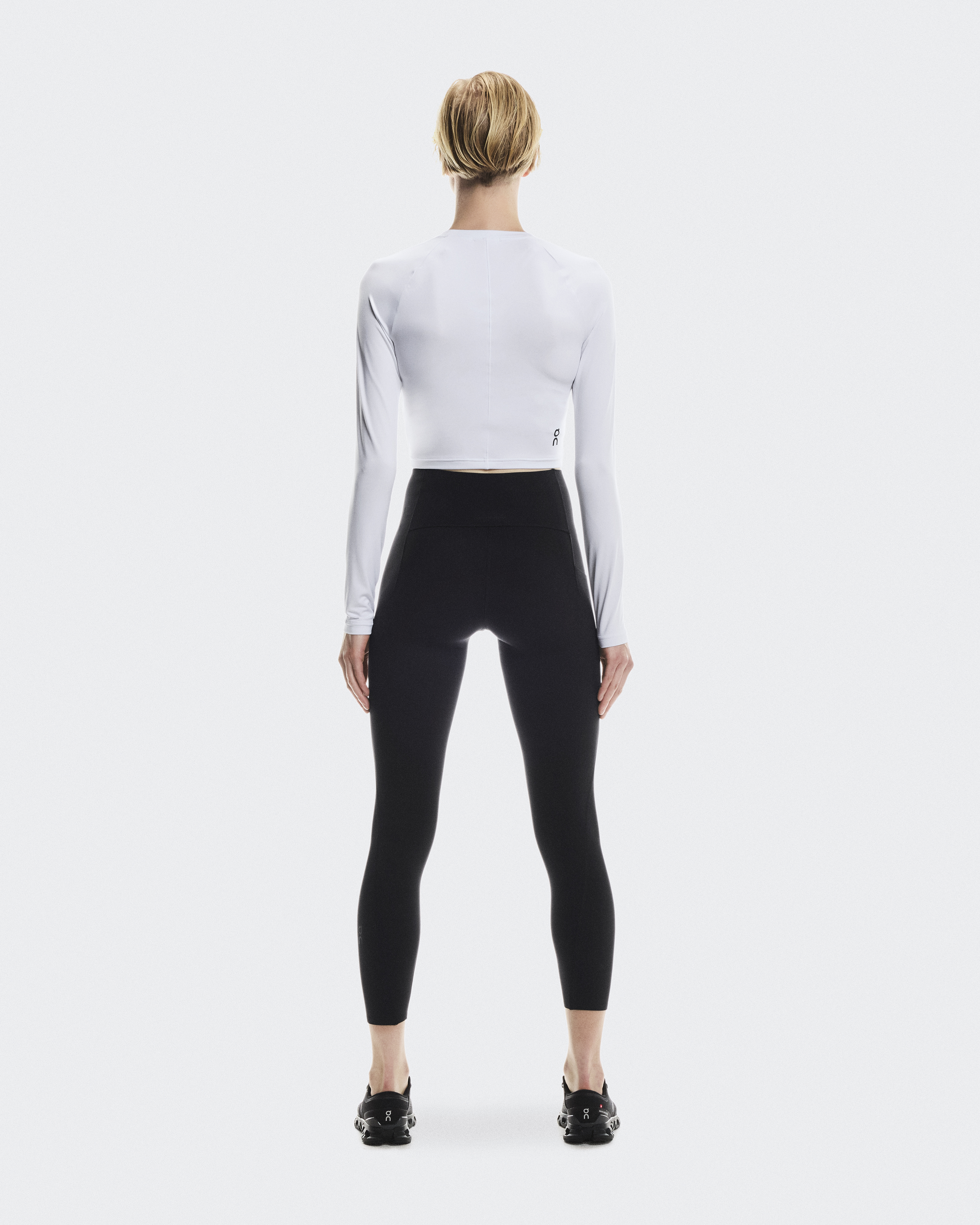 Studio Long-T Crop - White