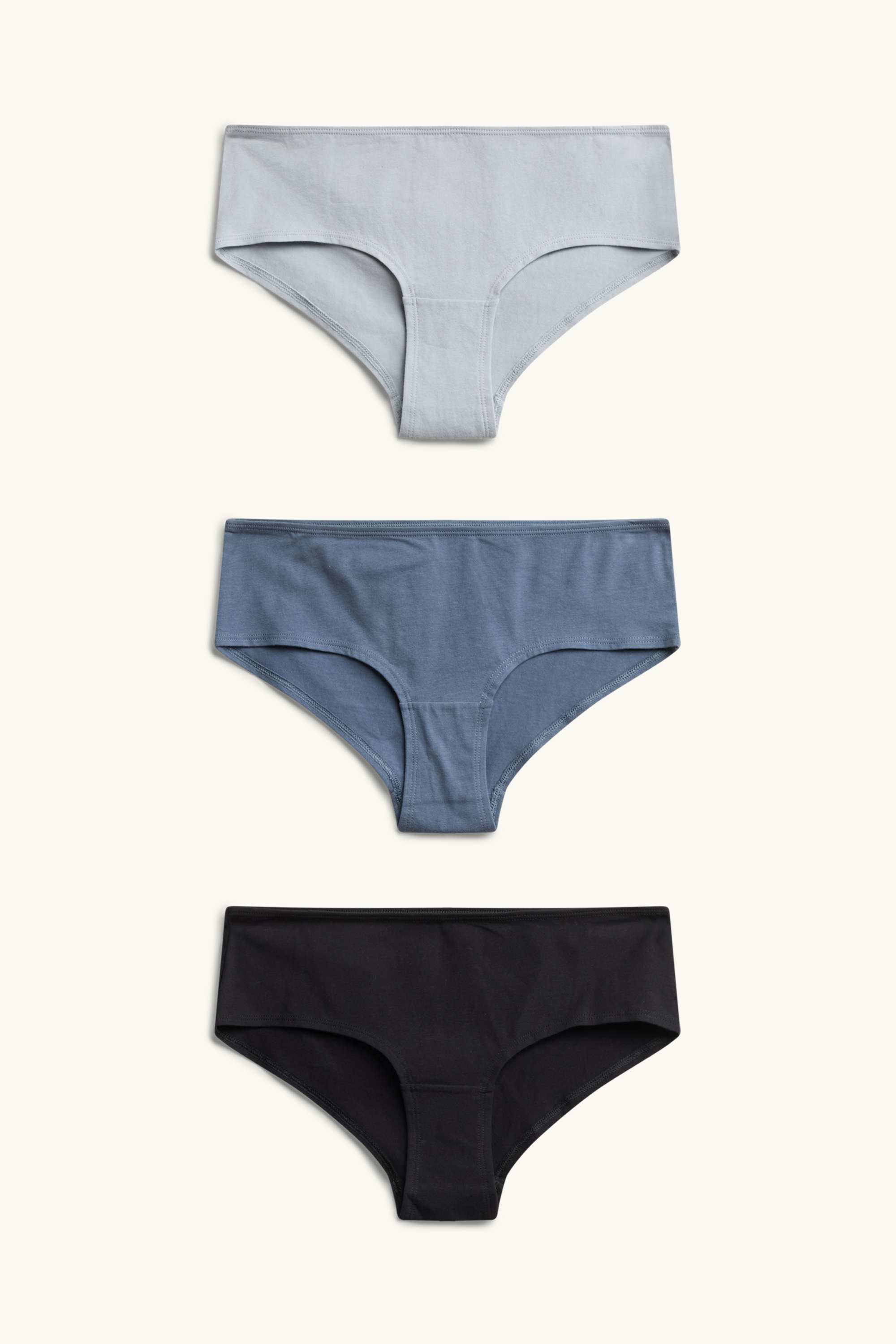Multipack of 3 - hipsters light blue