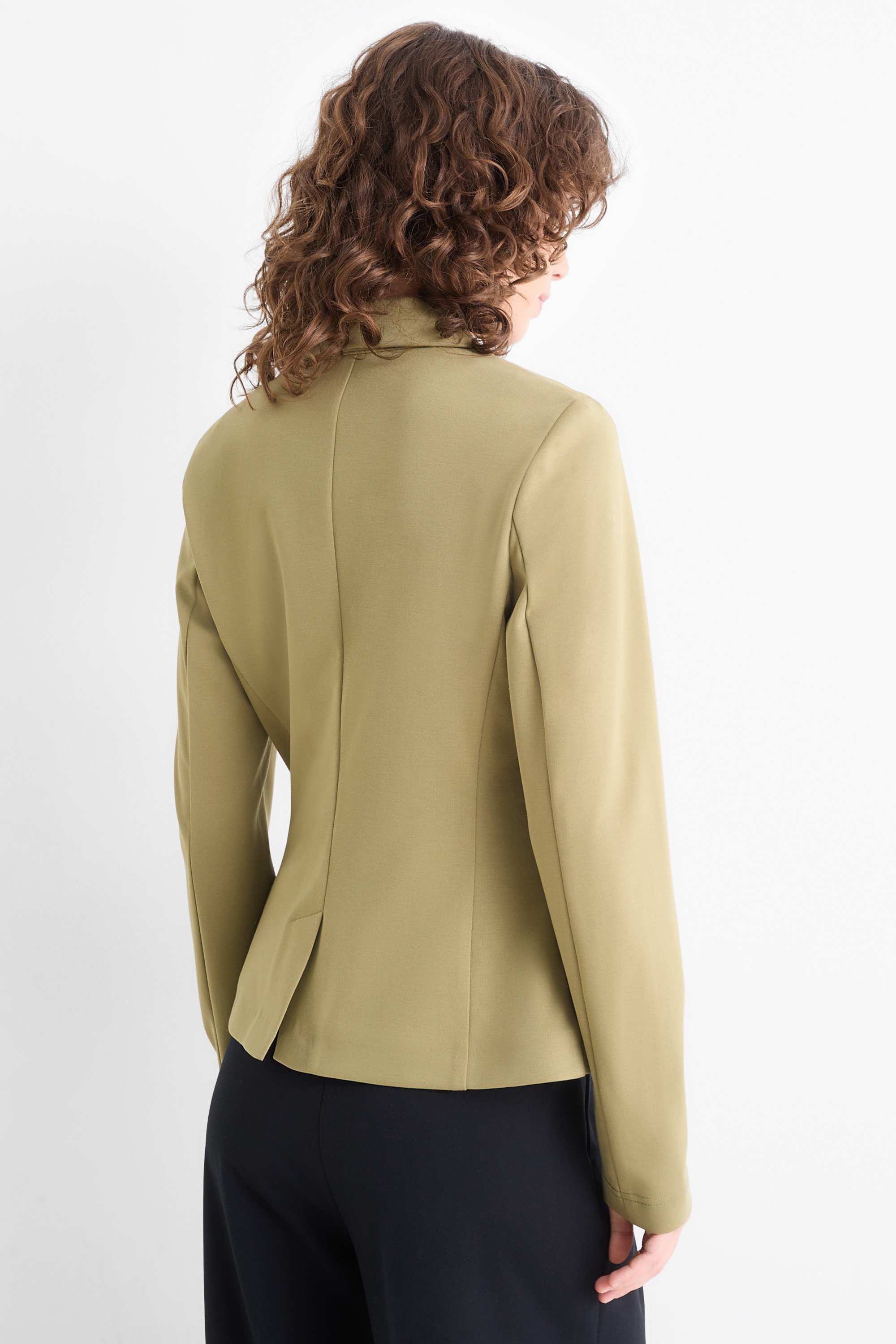 Jersey blazer - regular fit green